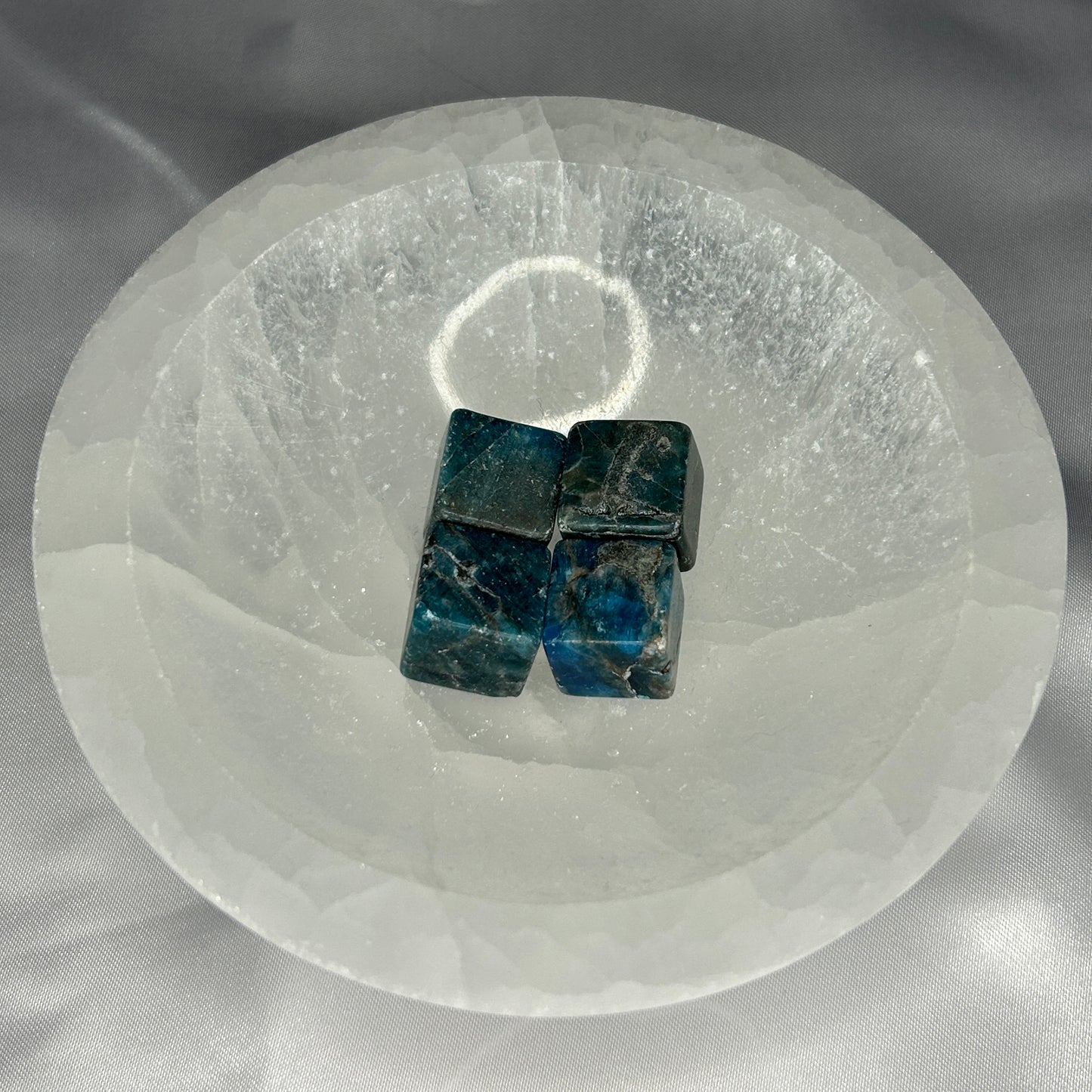 Blue Apatite Cubes