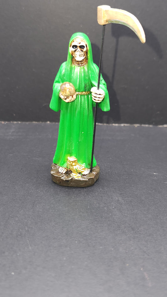 Santa Muerte - Green - 4"