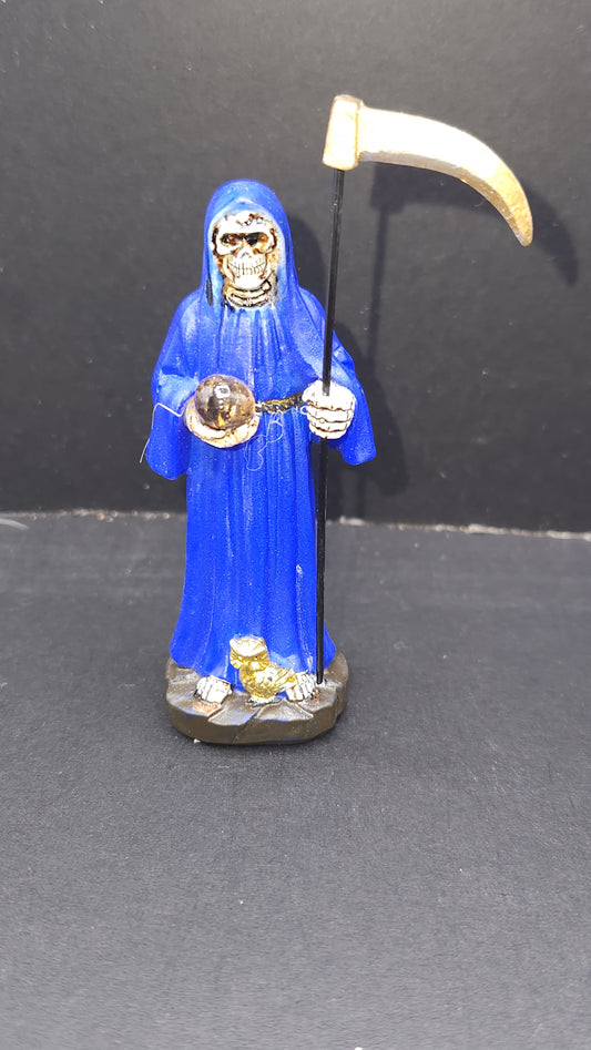 Santa Muerte - Blue - 4"