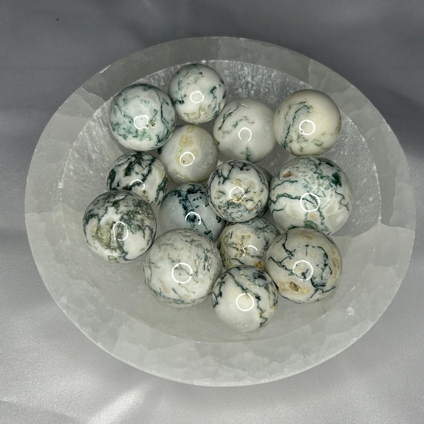 Tree Agate Spheres