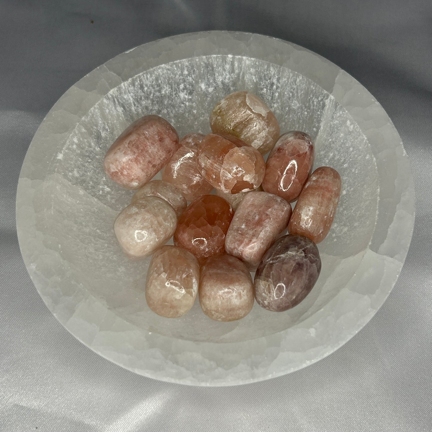Strawberry Calcite Tumbles