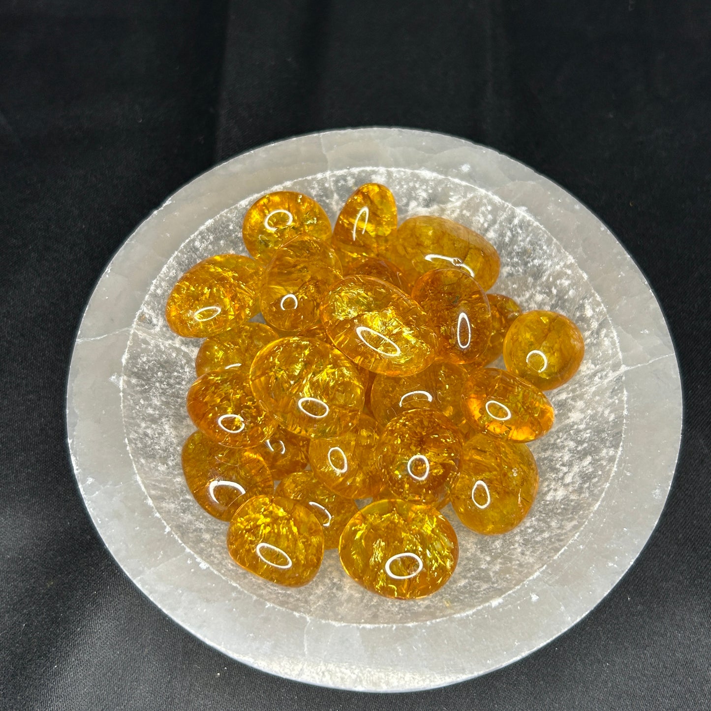 Crackle Quartz (Fluorescent Orange)