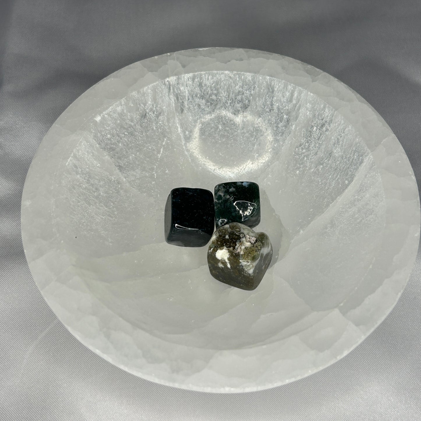 Moss Agate Cubes