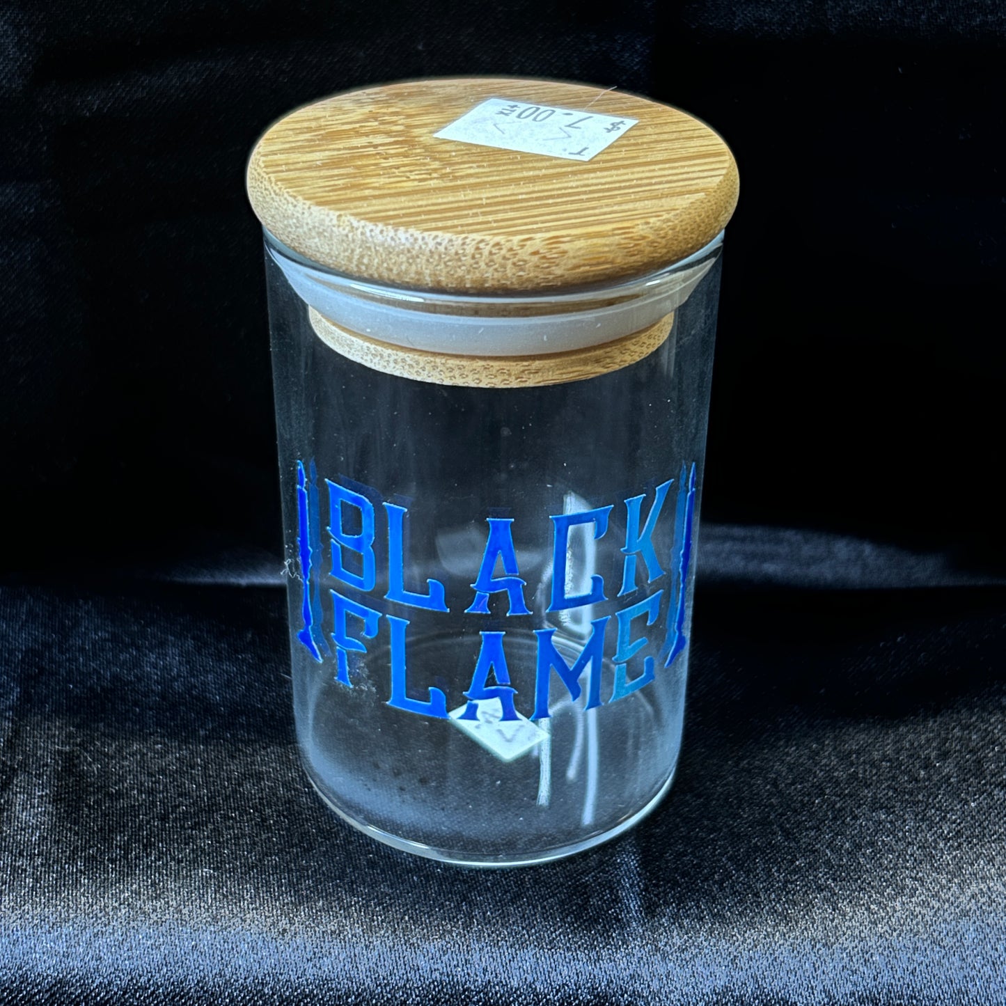Herb Glass Jar w/ Wood Lid - 7oz