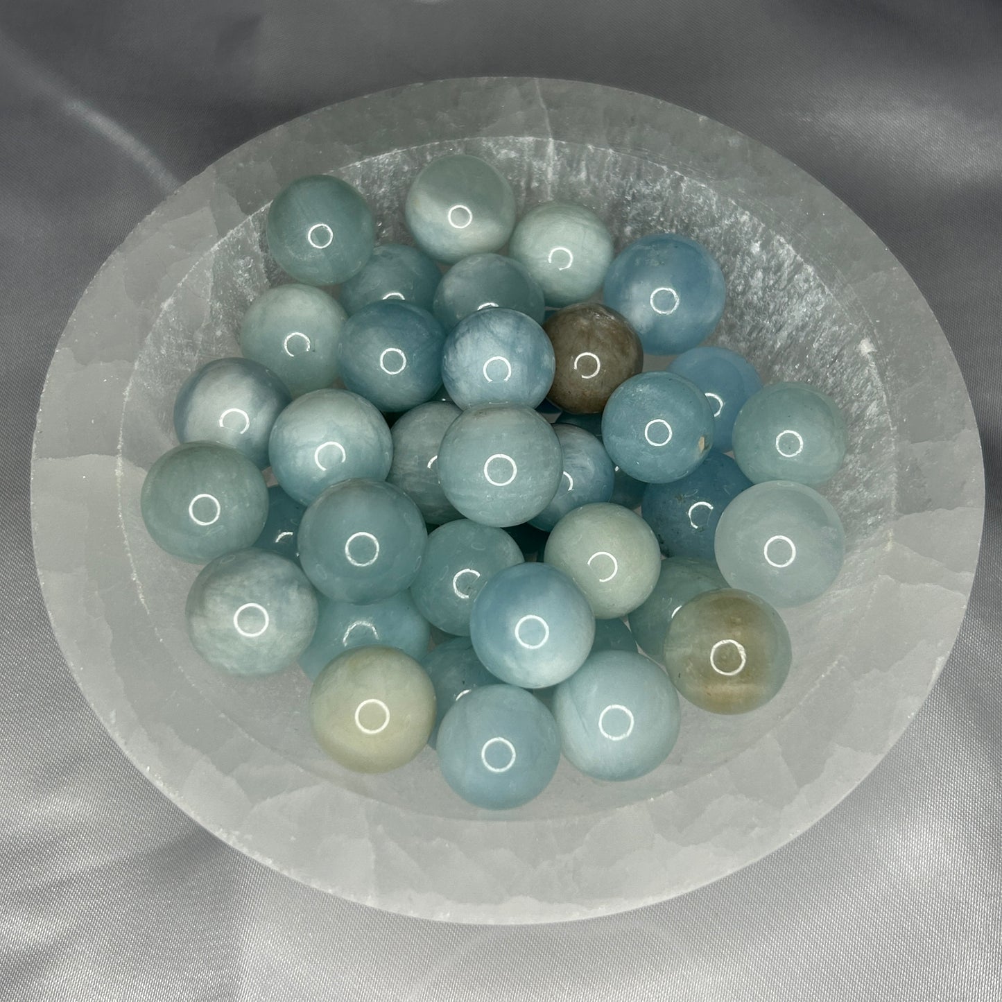 Aquamarine Mini Spheres