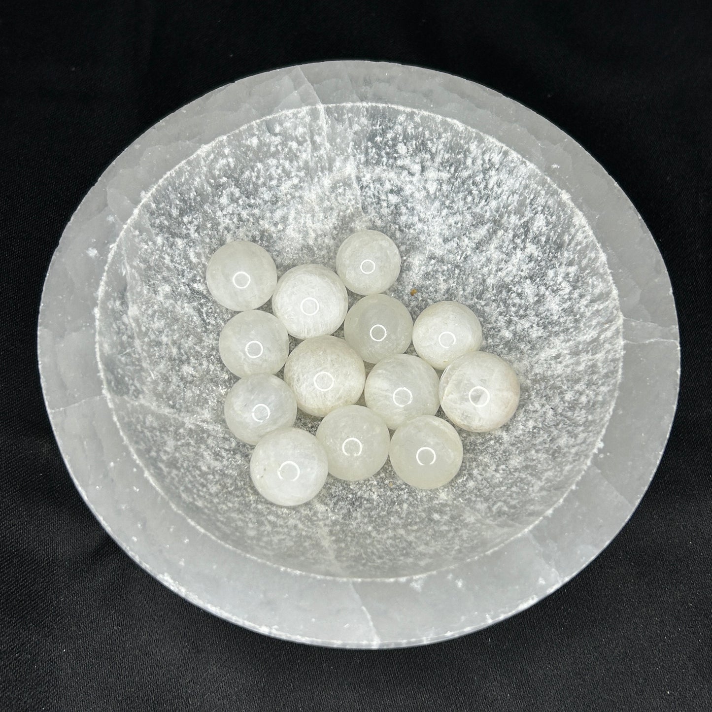 White Moonstone Mini Spheres