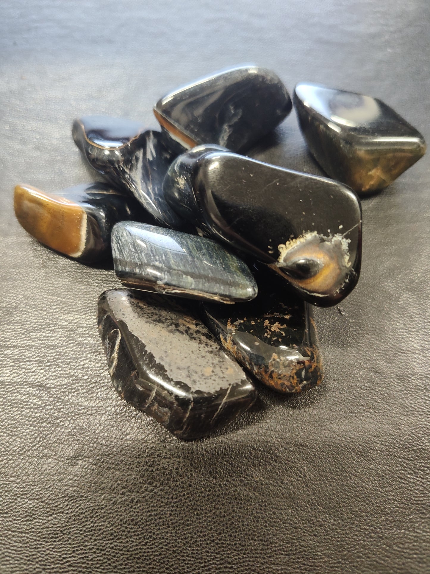 Blue Tiger Eye Mini Tumbles