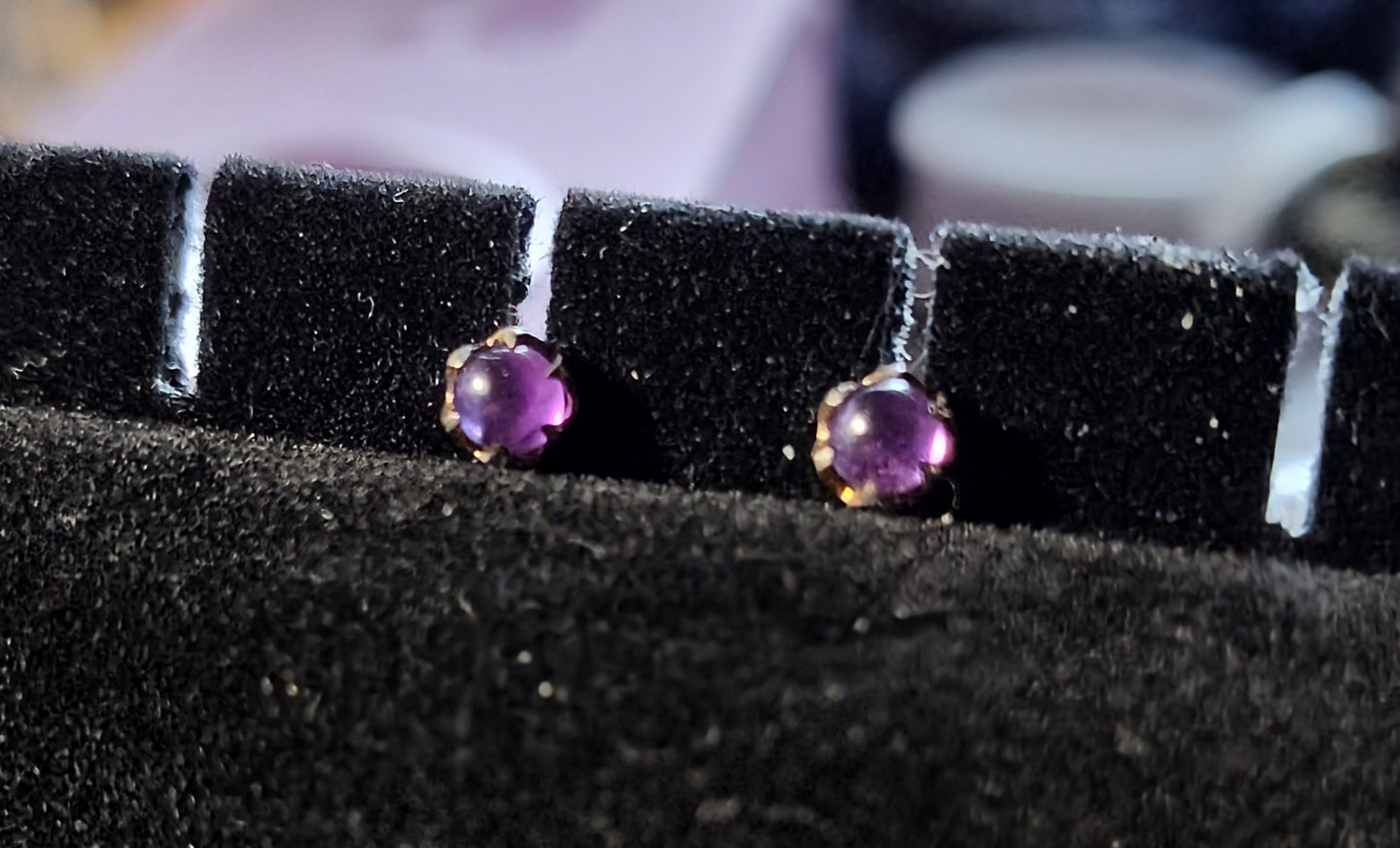 Amethyst and Sterling Silver Earrings