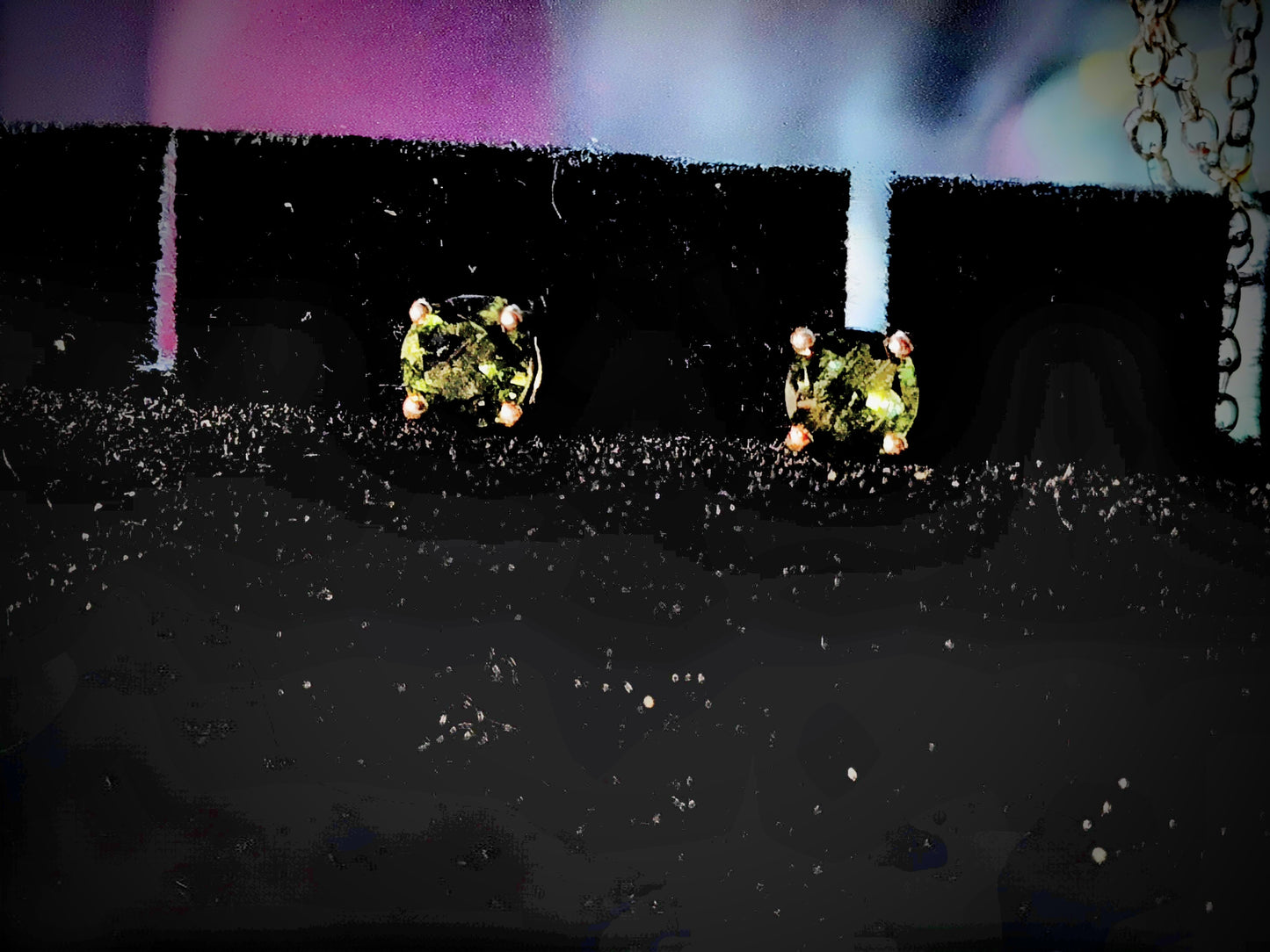 Moldavite Sterling Silver Earrings