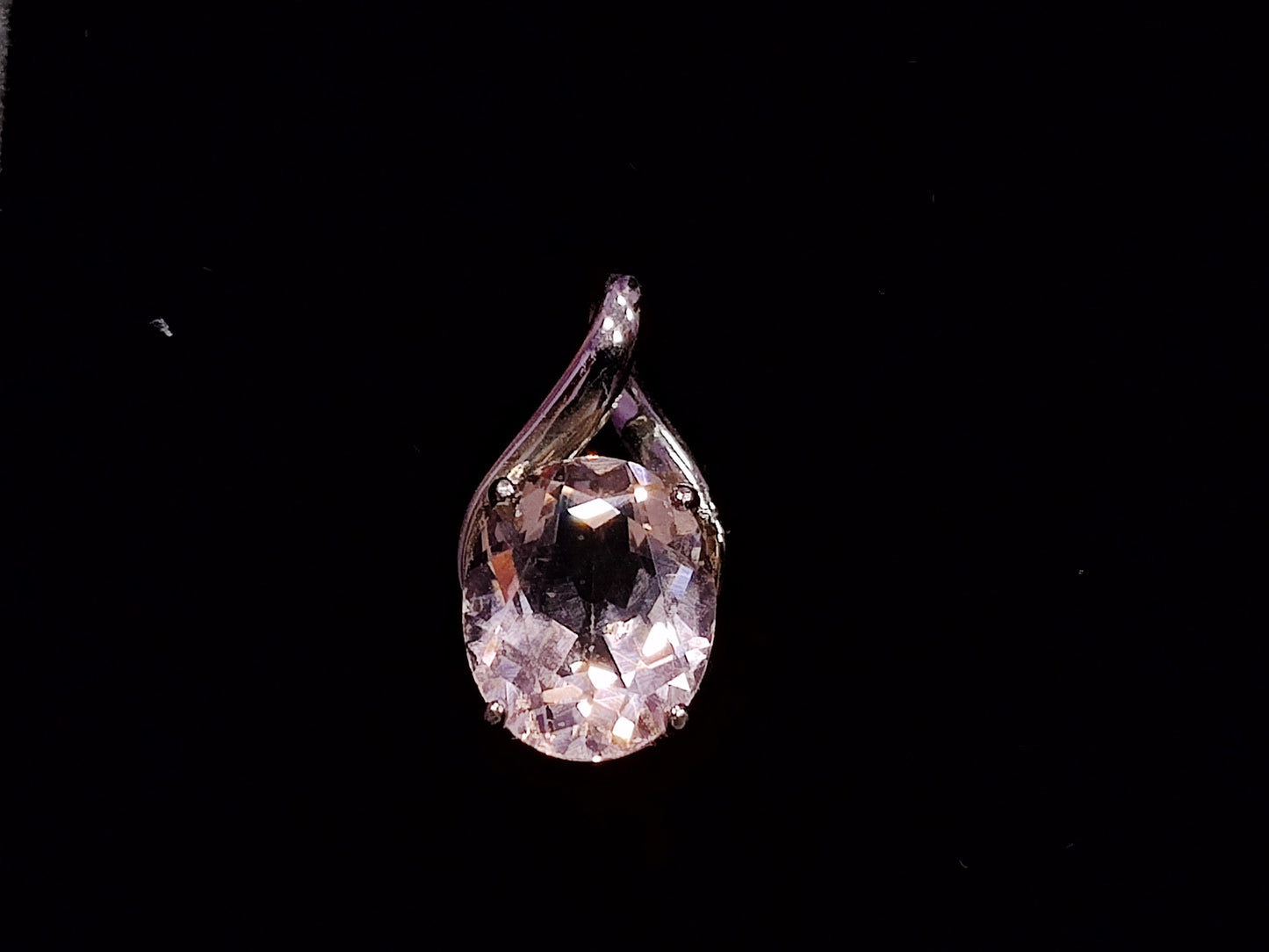Gemmy Morganite Sterling Silver Charm