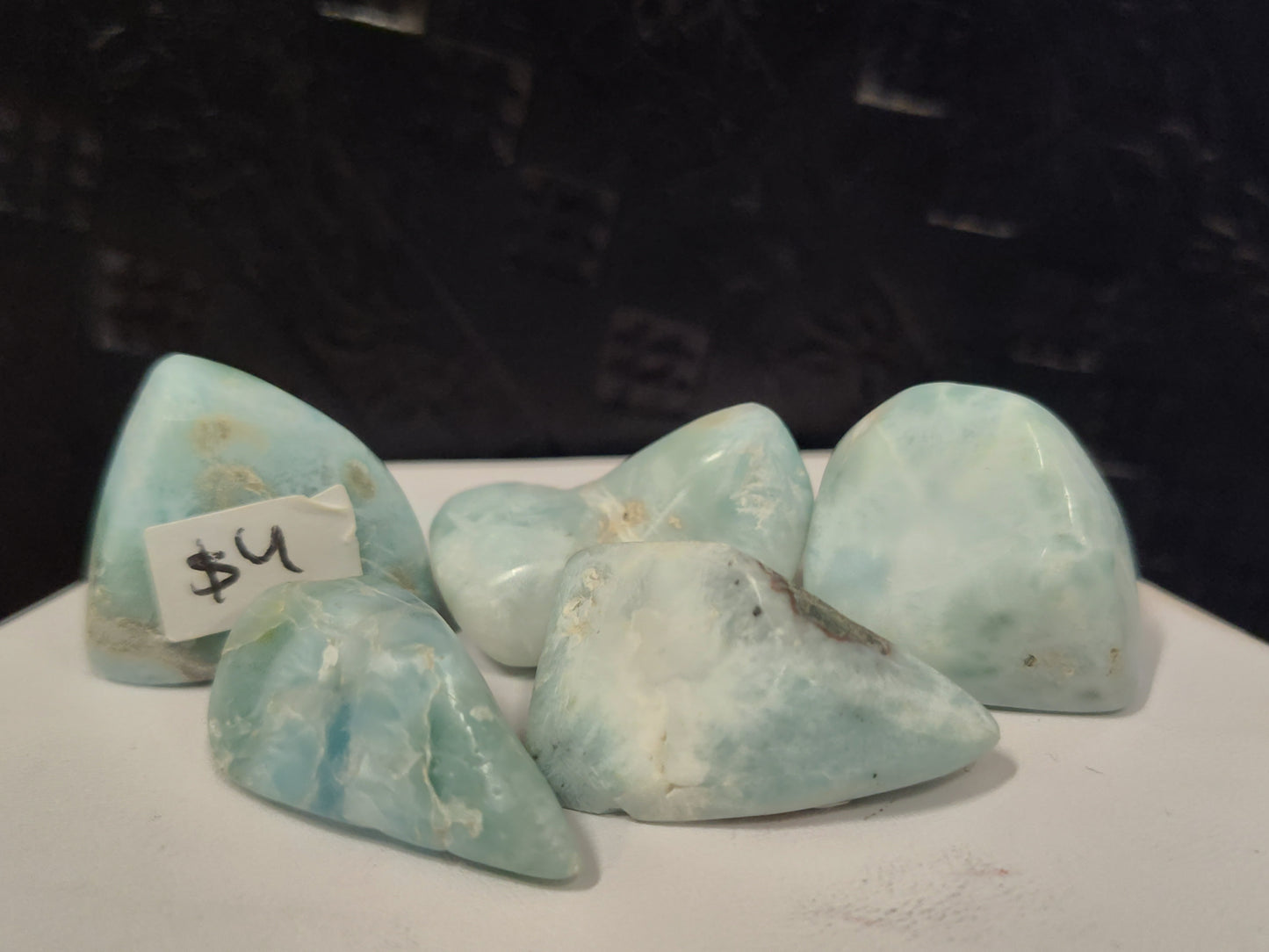 Larimar Crystal Tumbles