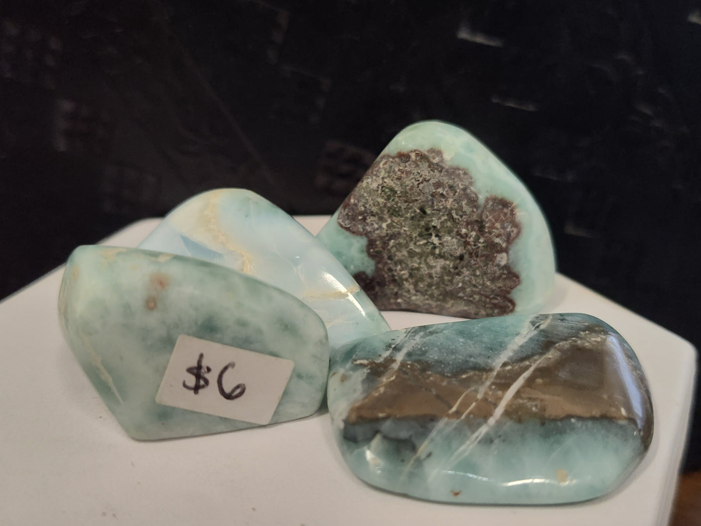 Larimar Crystal Tumbles