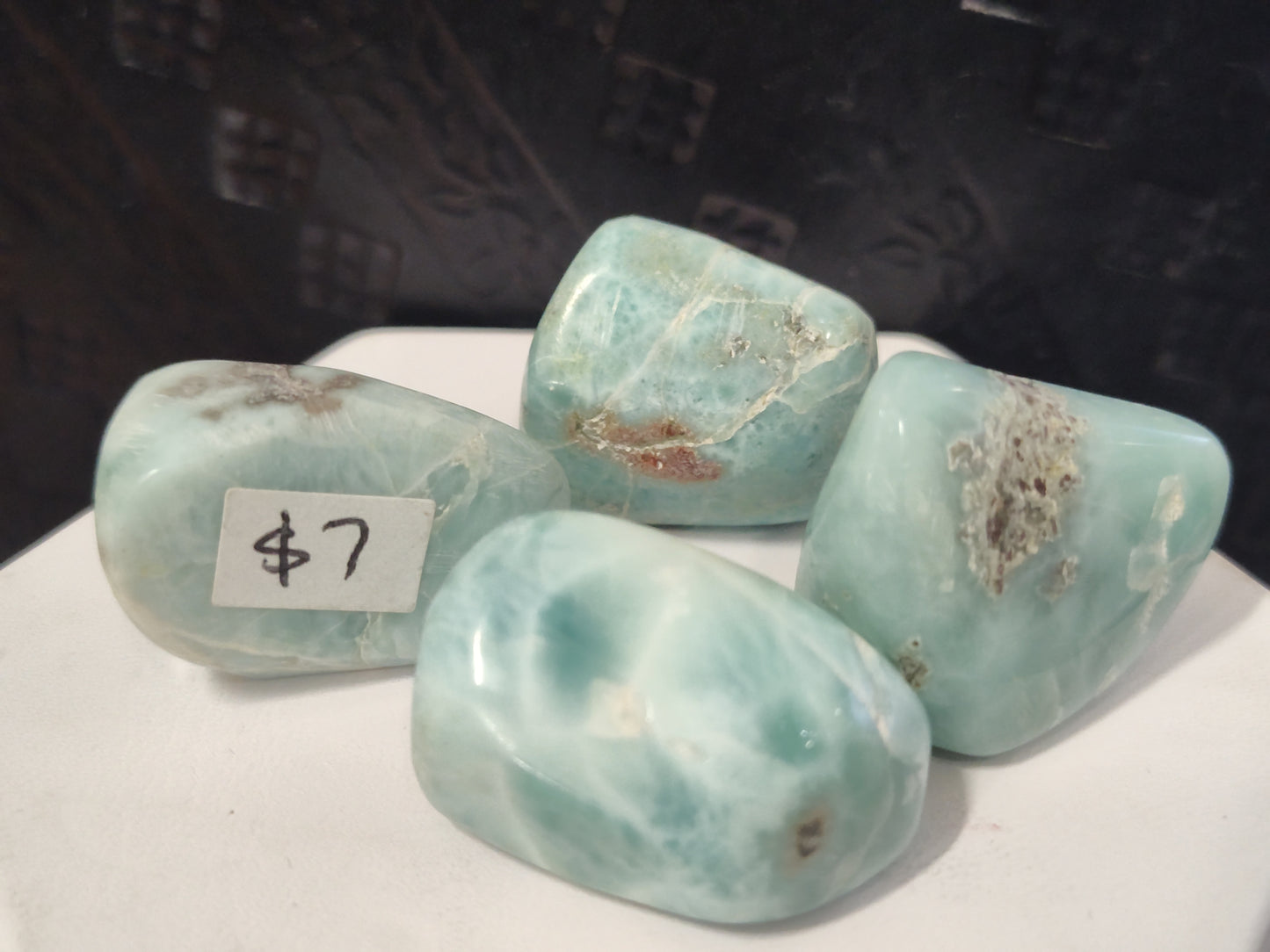 Larimar Crystal Tumbles