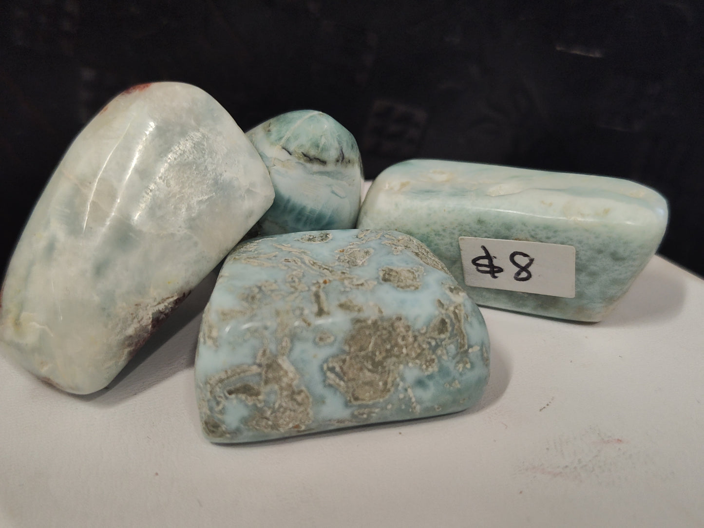 Larimar Crystal Tumbles