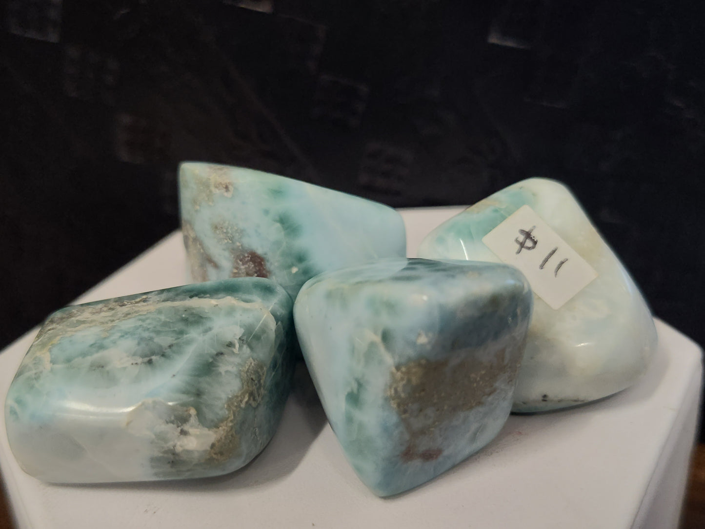Larimar Crystal Tumbles