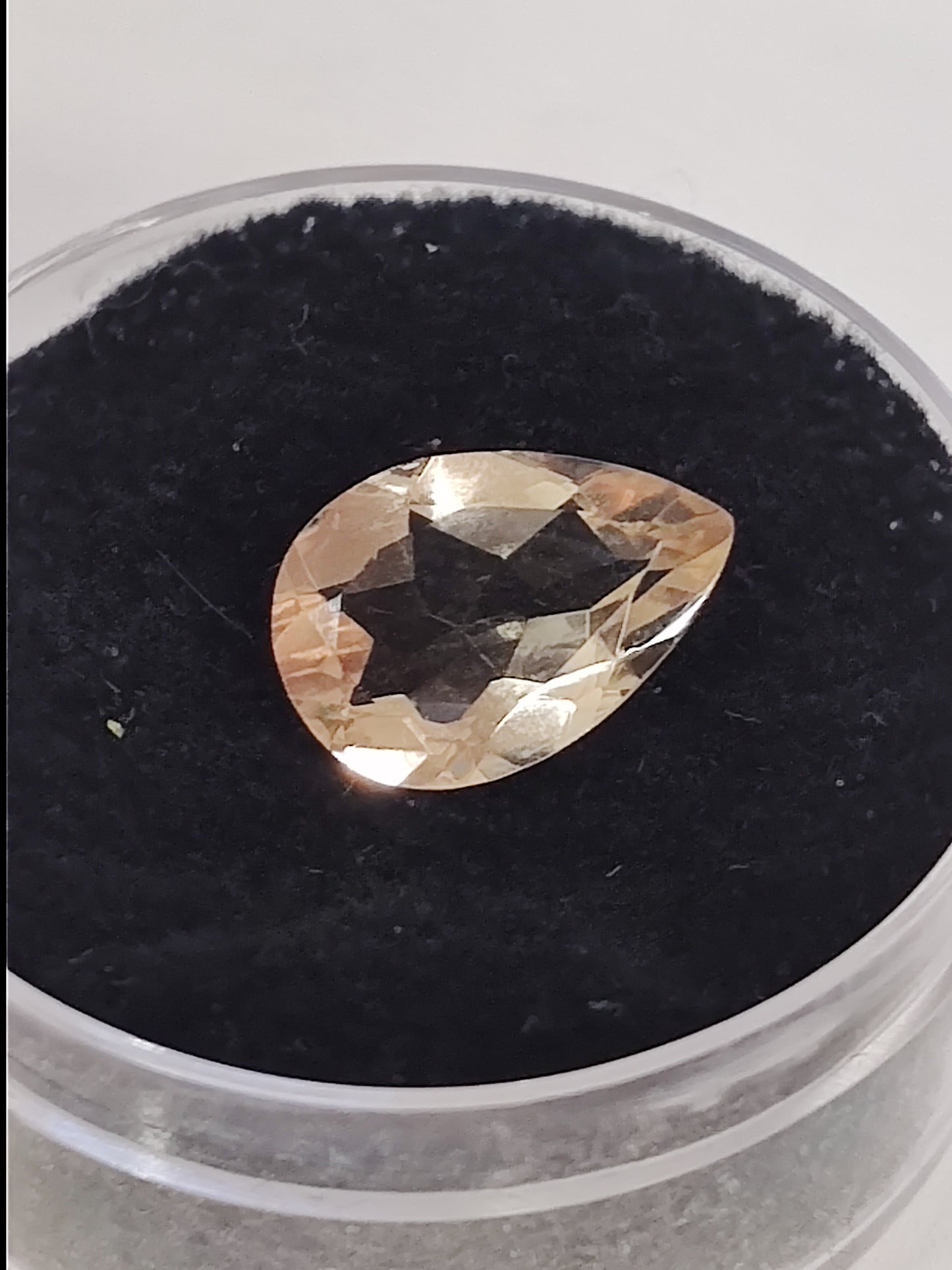 Oregon Sunstone Raindrop Cut Gem Cabachon