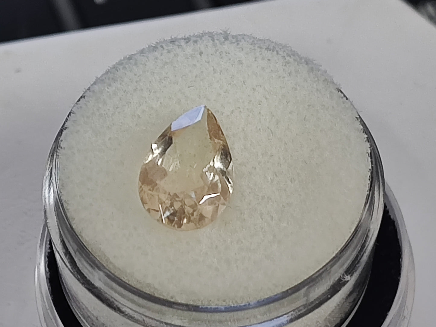 Oregon Sunstone Raindrop Cut Gem Cabachon