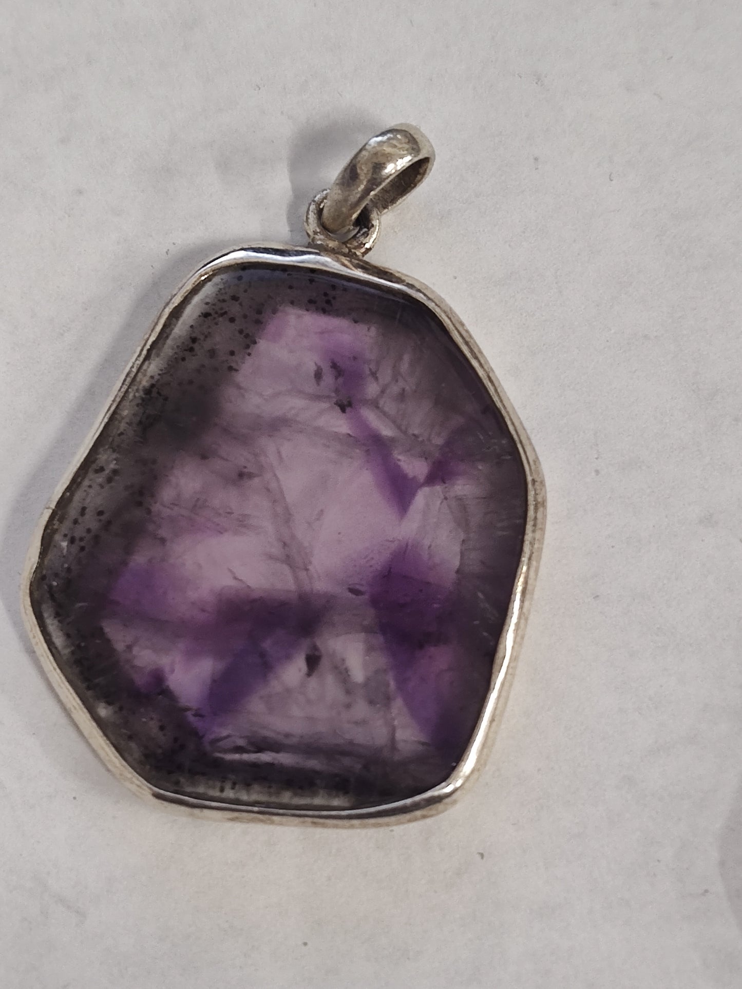 Star Amethyst in Sterling Silver Pendant