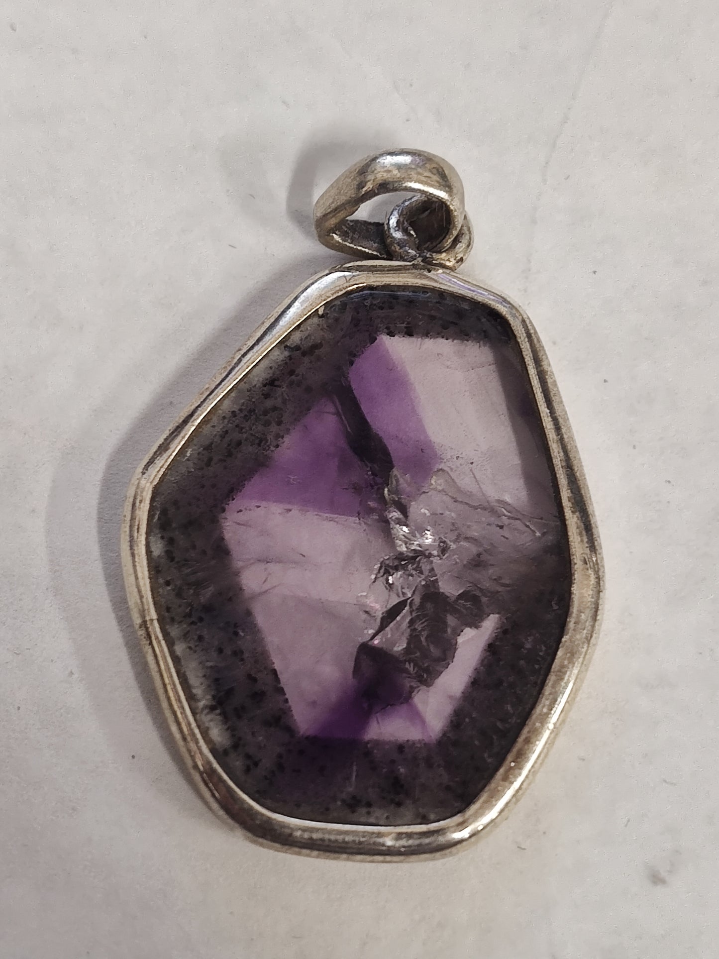 Star Amethyst in Sterling Silver Pendant