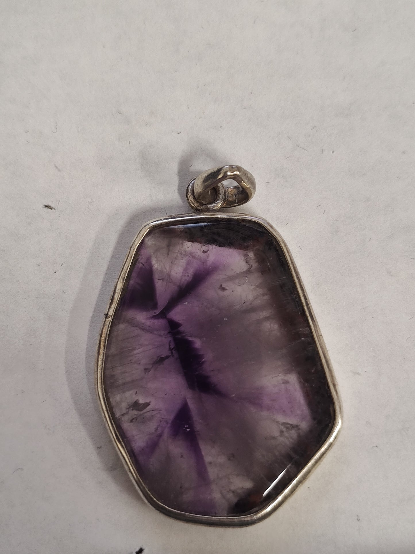 Star Amethyst in Sterling Silver Pendant