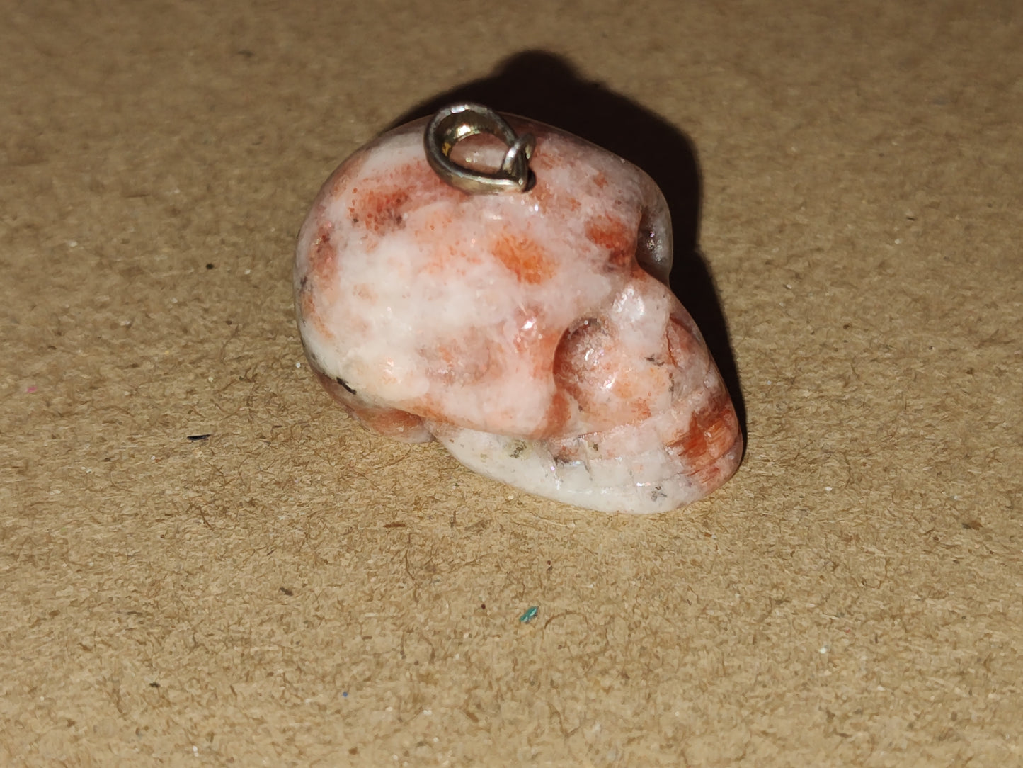 Sunstone Skull Pendant