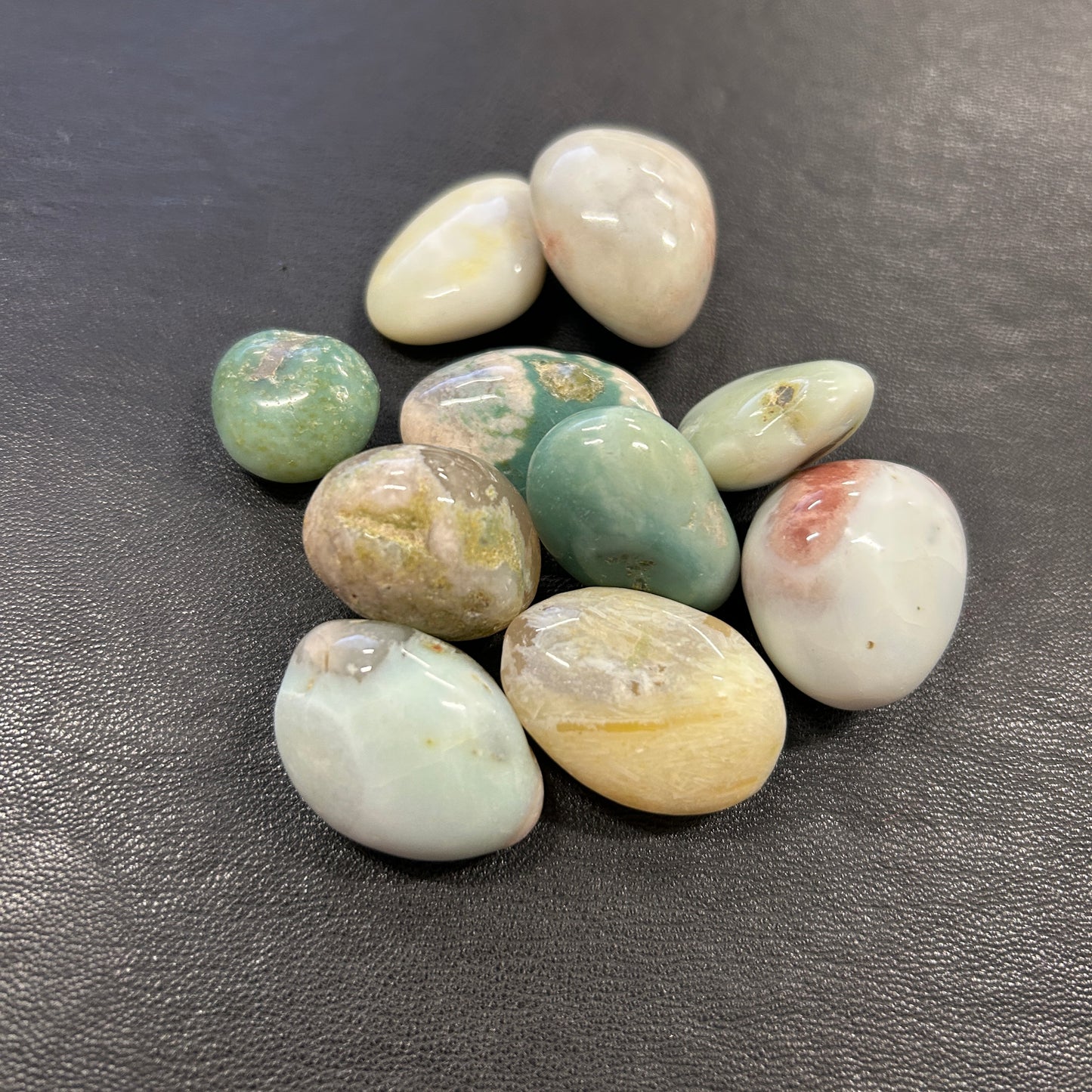 Green Flower Agate
