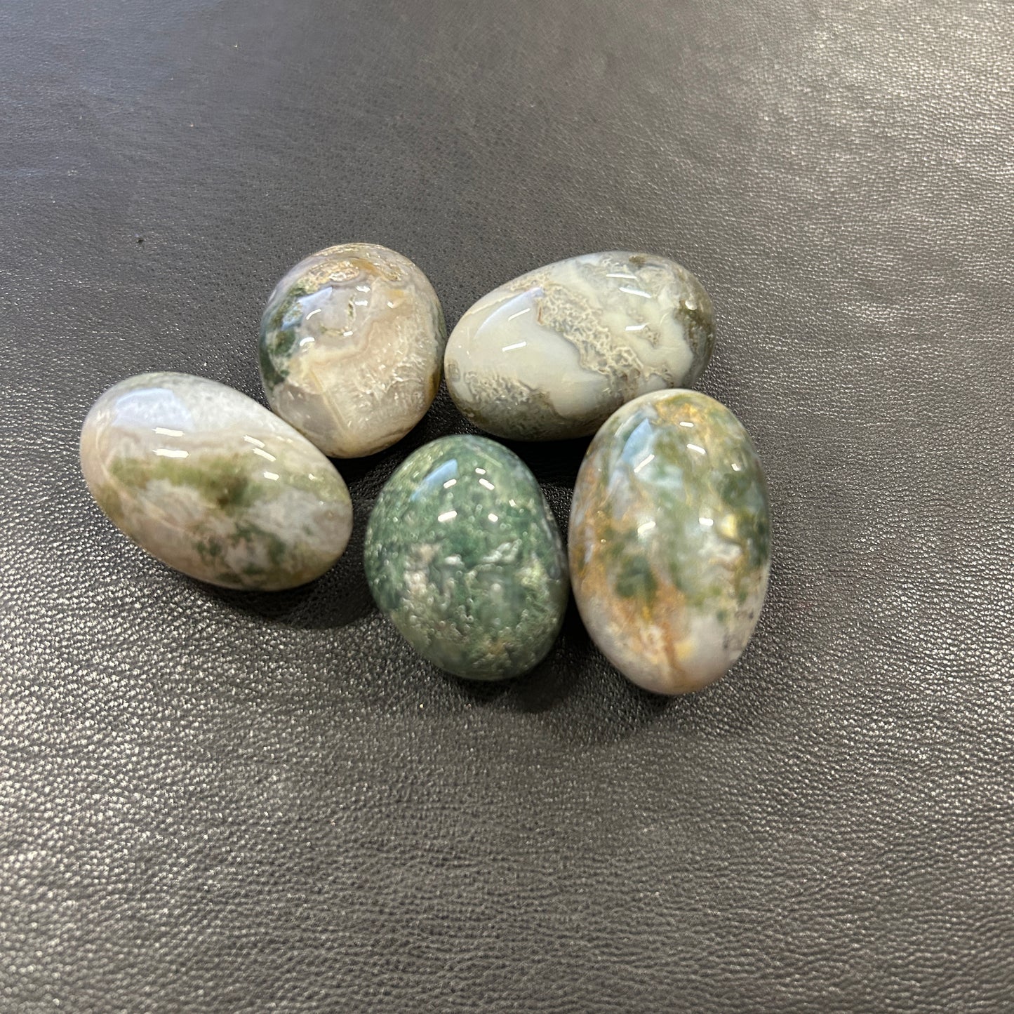 Moss Agate Tumbles