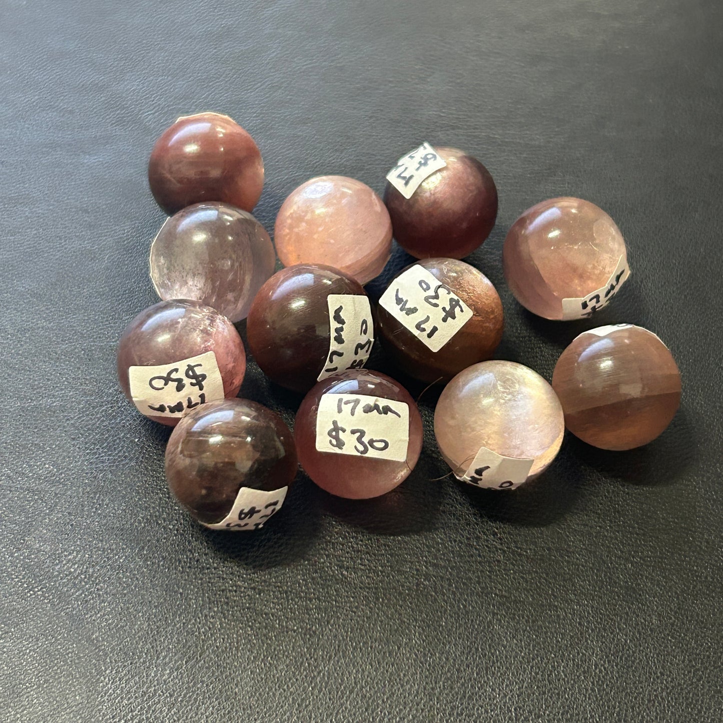 Gemmy Lepidolite 17mm Spheres