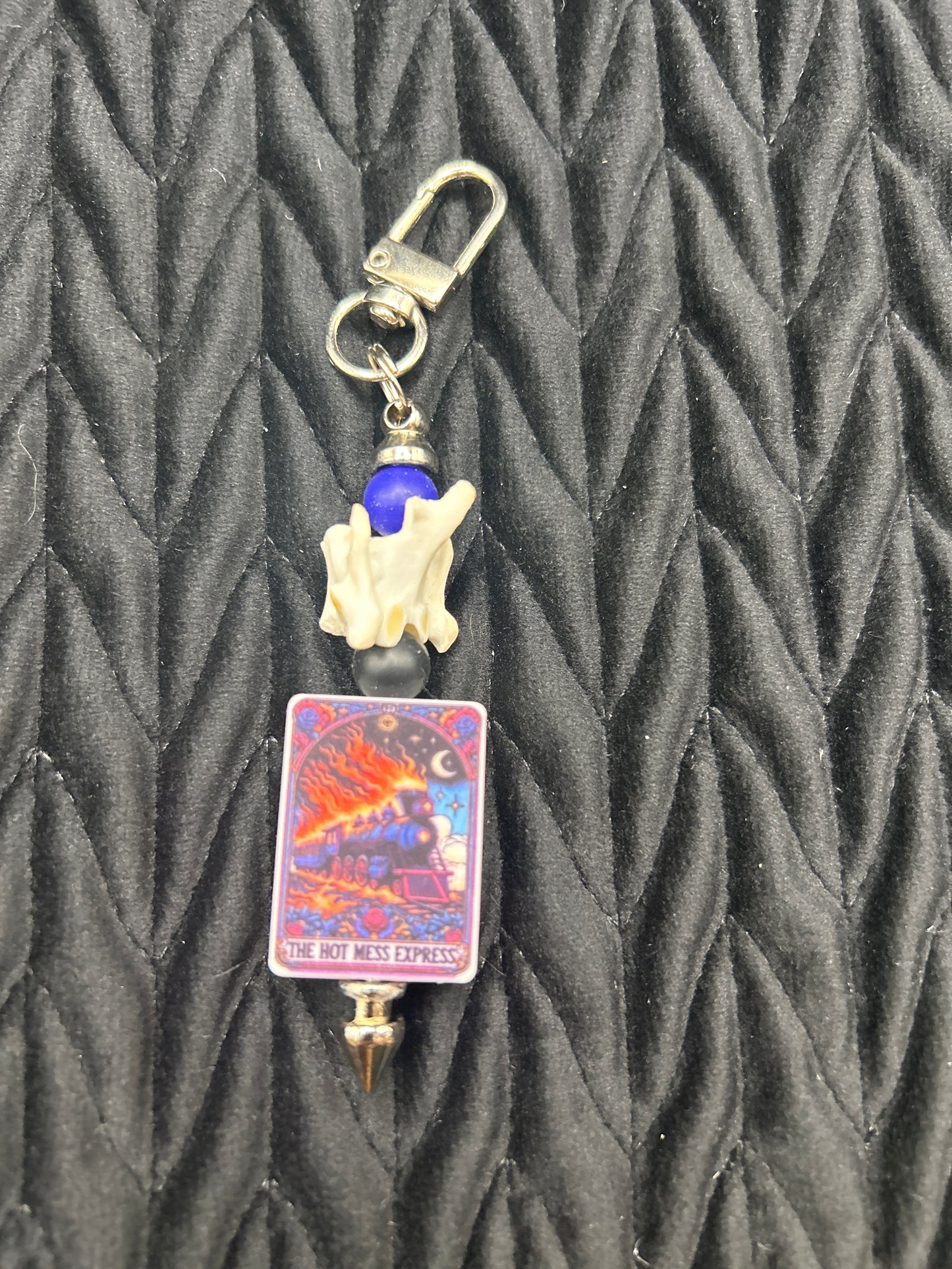 Vertebrae Keychain ("The Hot Mess Express")