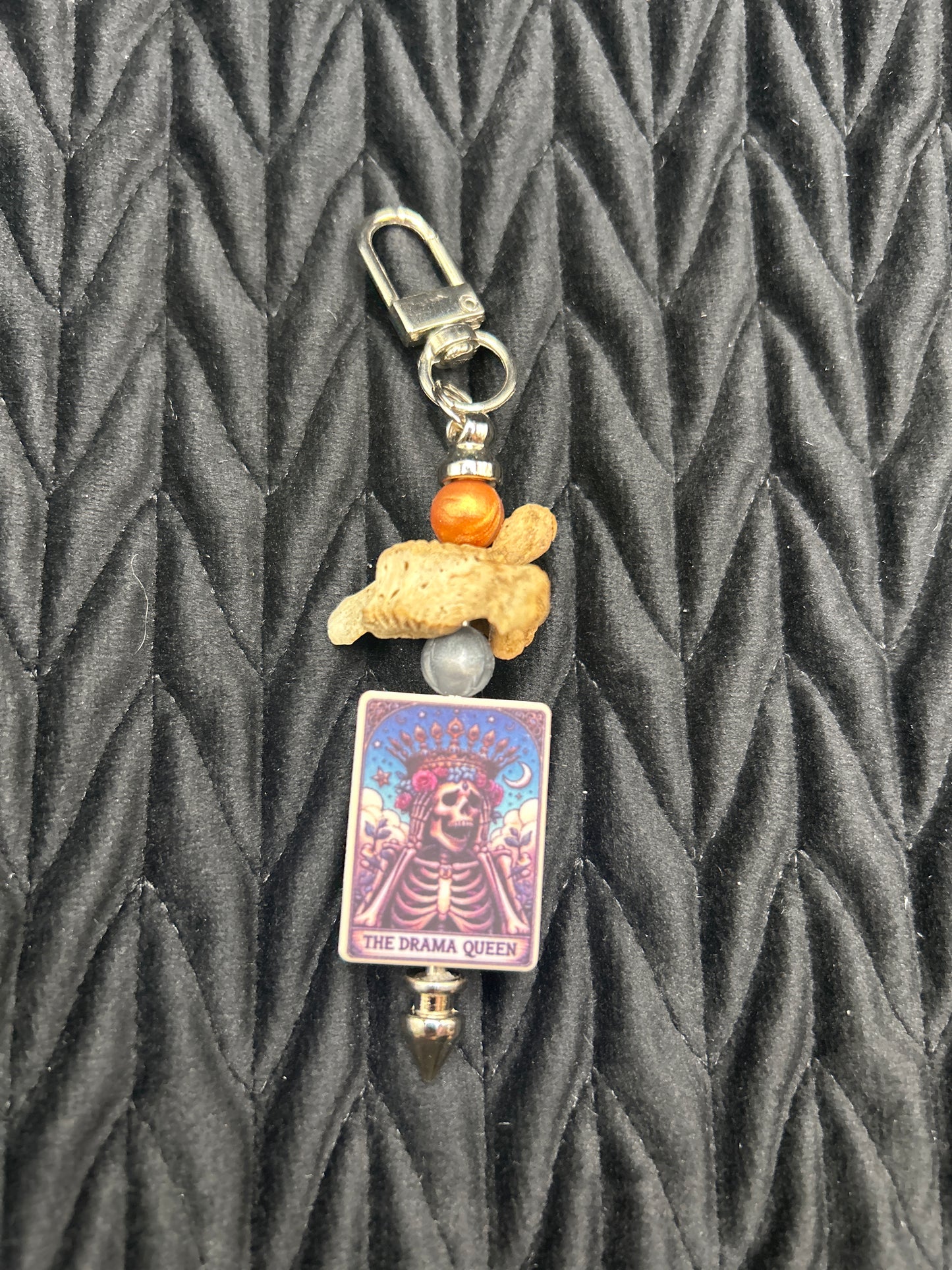 Vertebrae Keychain ("The Drama Queen")