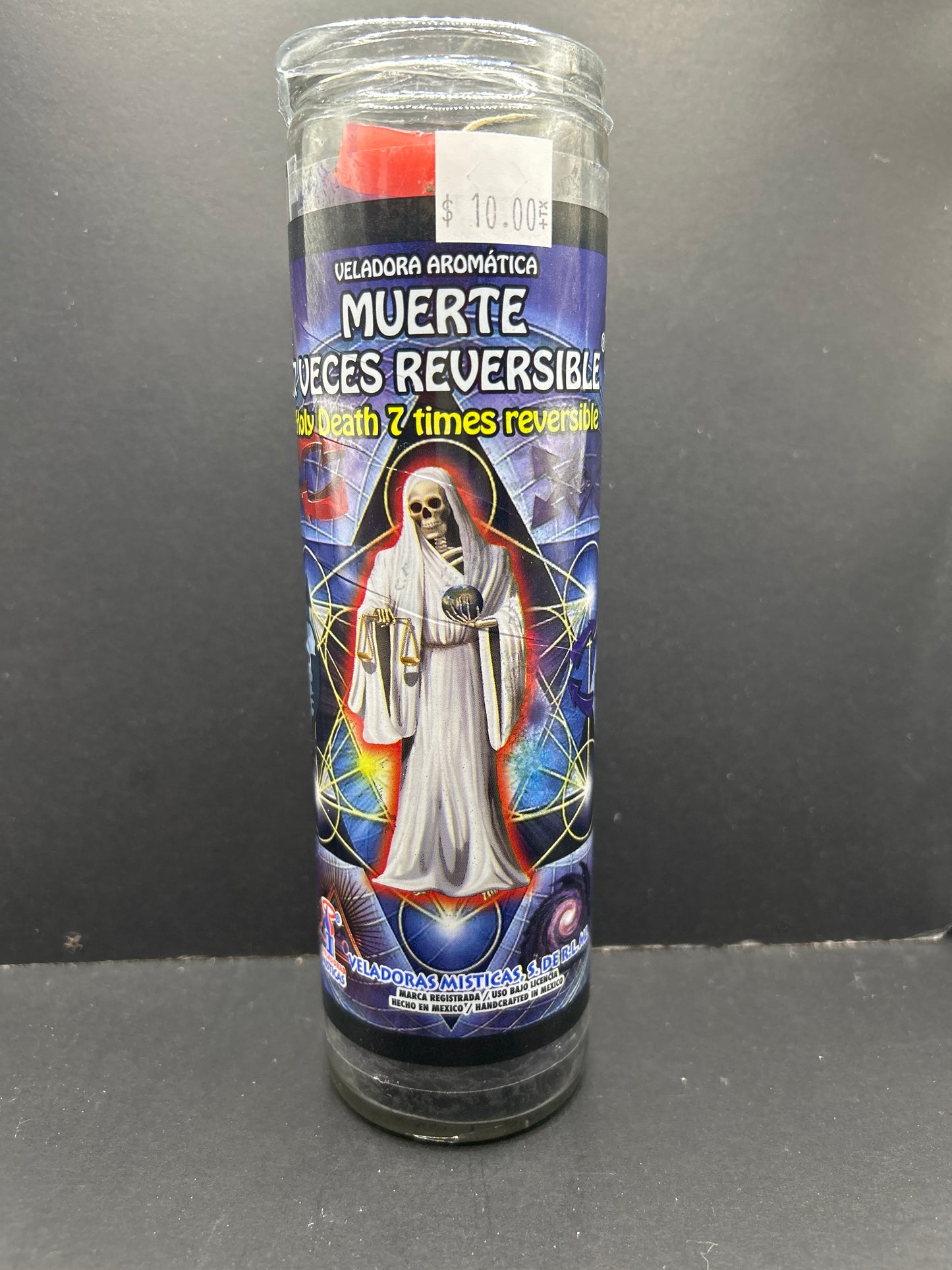 Holy Death 7 times reversible ( Muerte 7 veces reversible) black