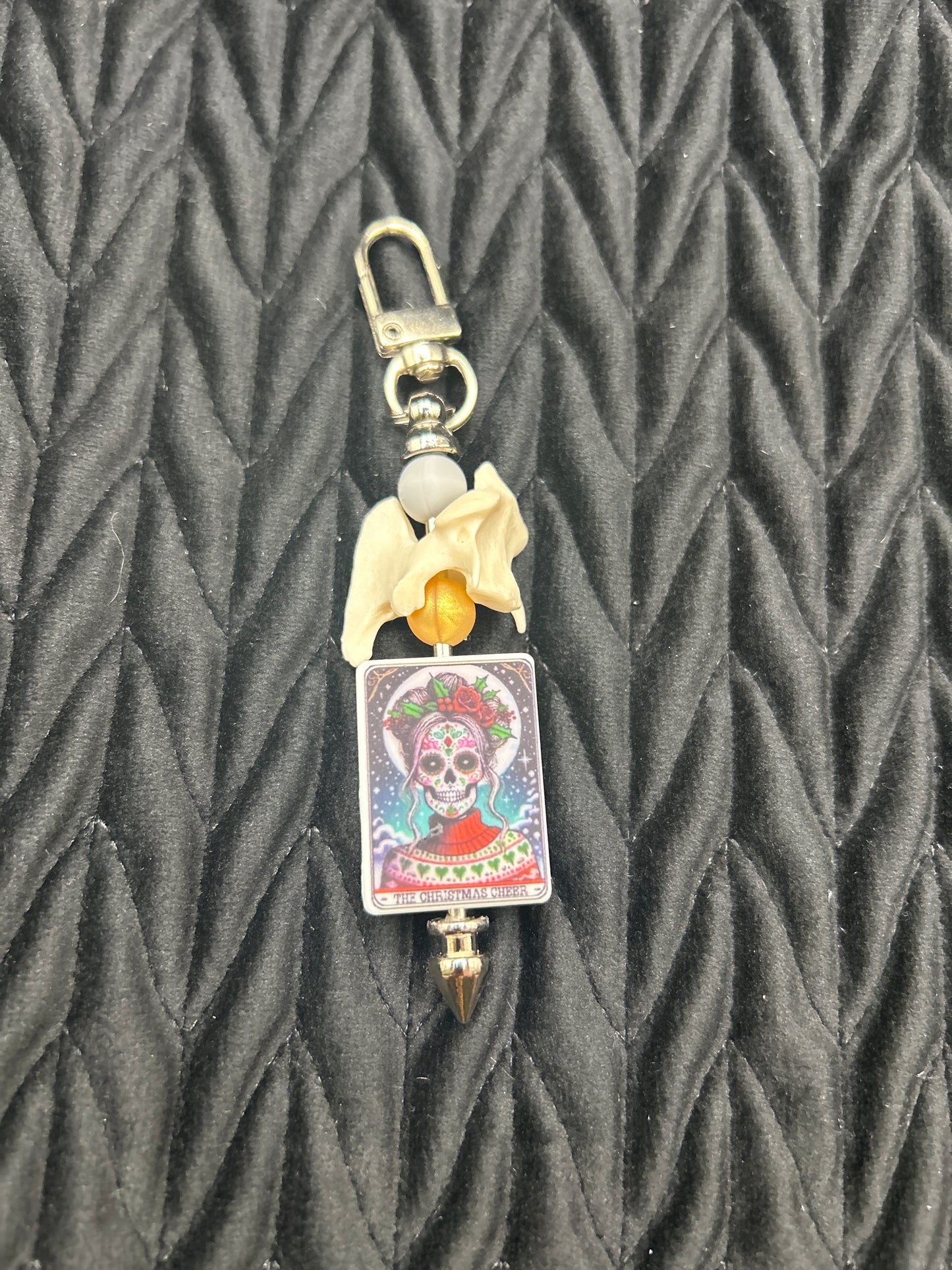 Vertebrae Keychain ("The Christmas Spirit")