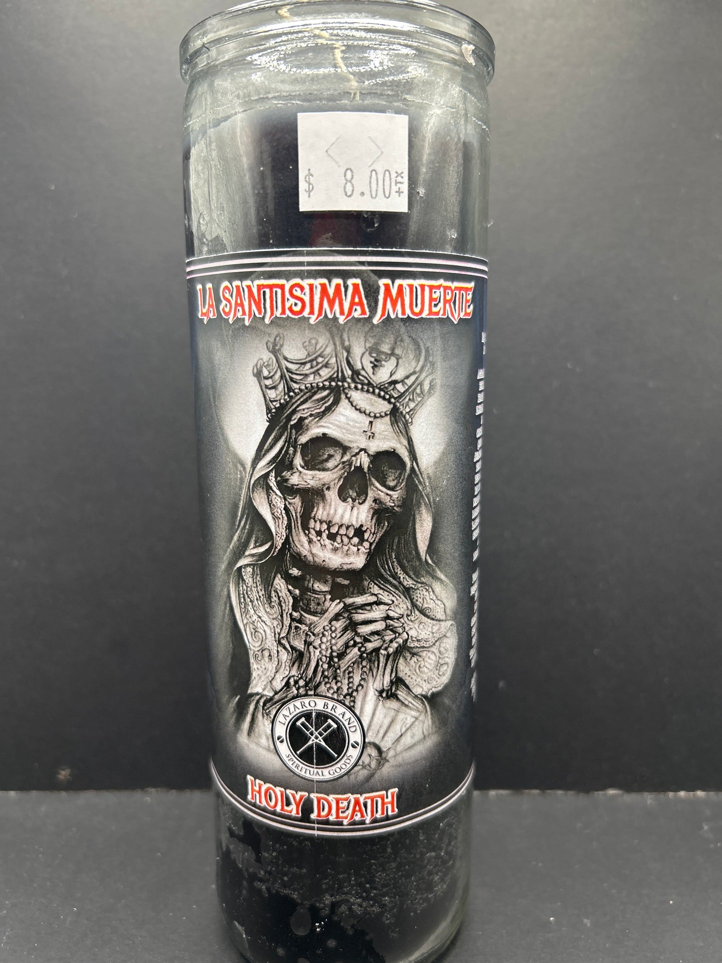 Holy Death Candle (Black)  - La Santisima Muerte