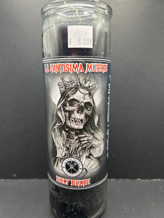 Holy Death Candle (Black)  - La Santisima Muerte