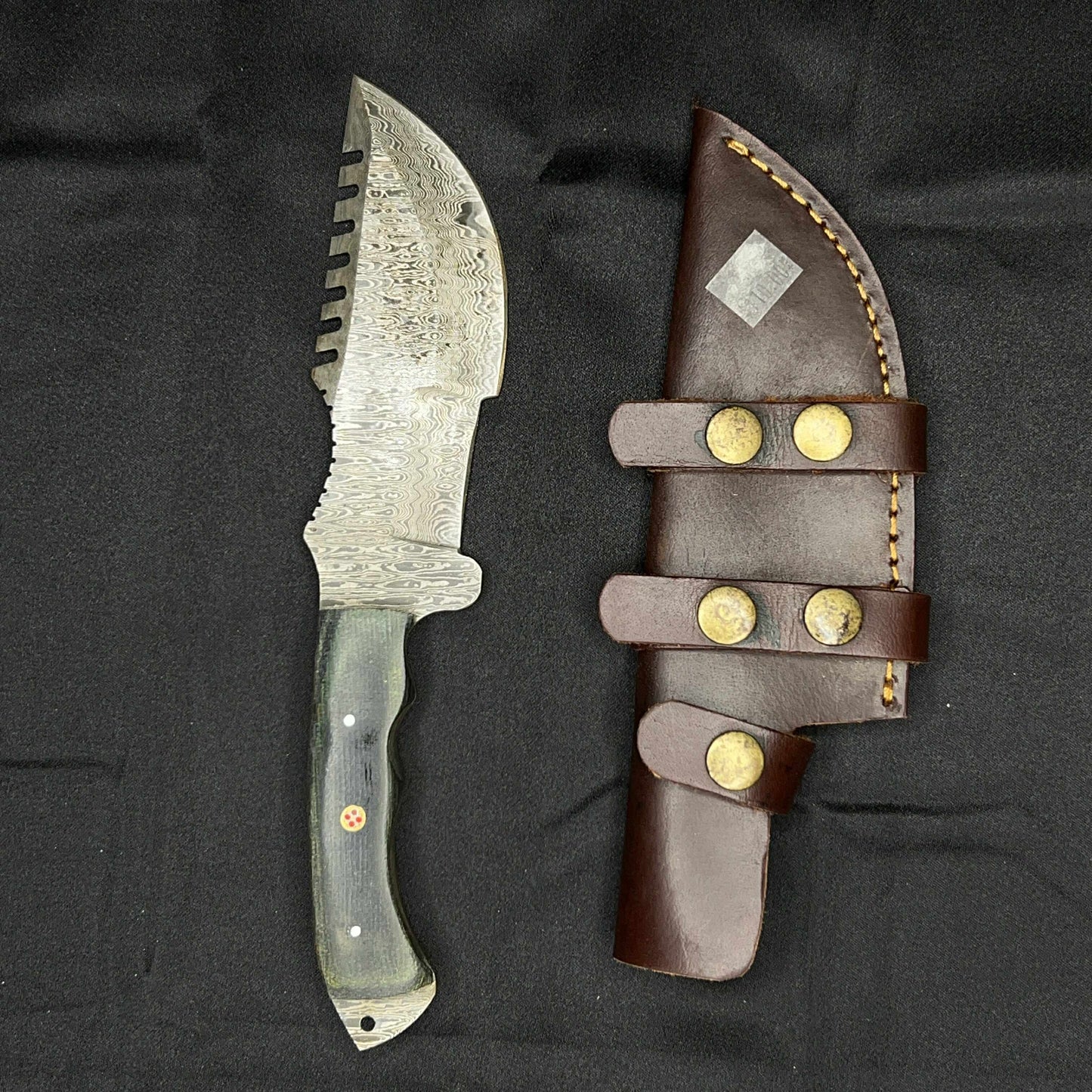 Titan Damascus Steel Compact Tracking Knife
