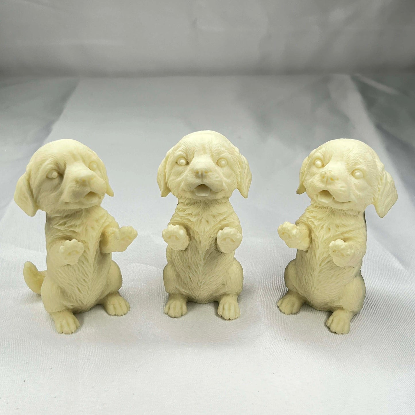 Porcelain Standing Dog Statue