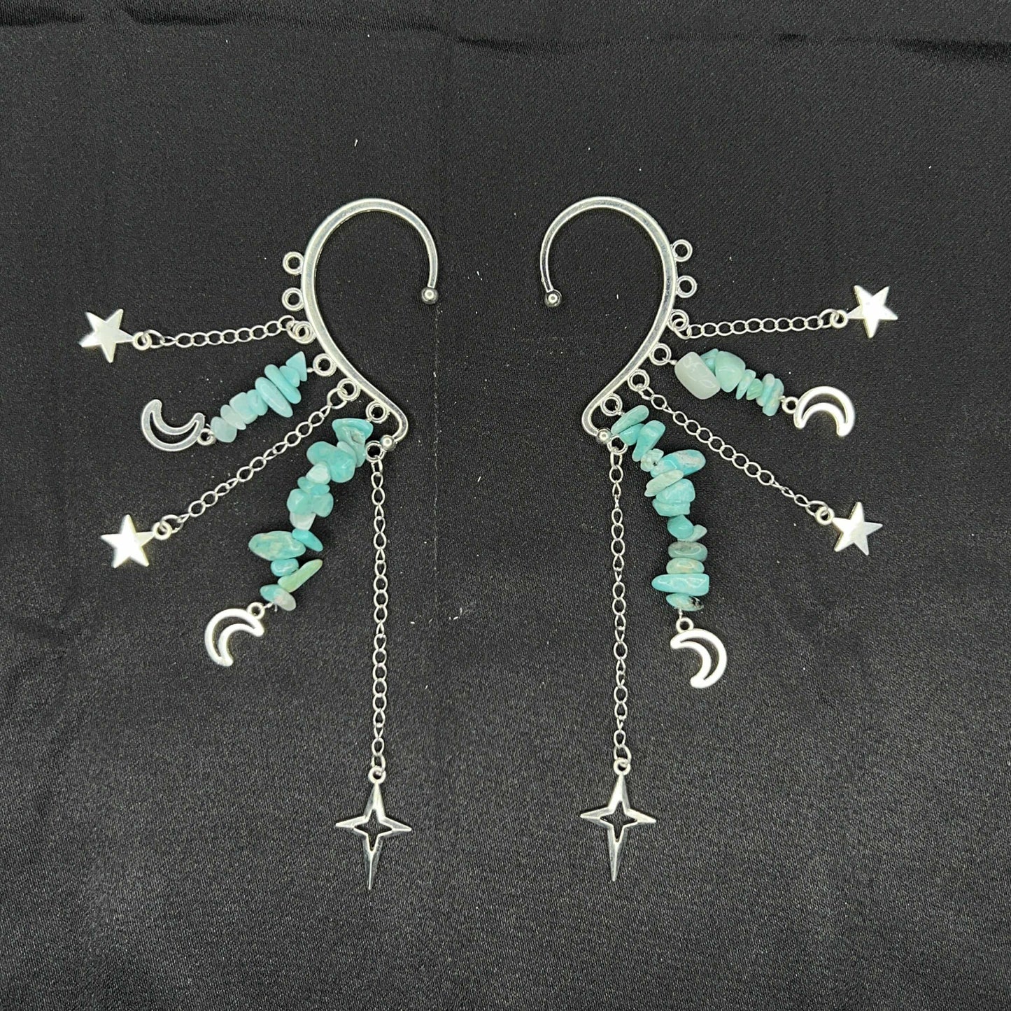 Crystal Chip Ear Cuffs