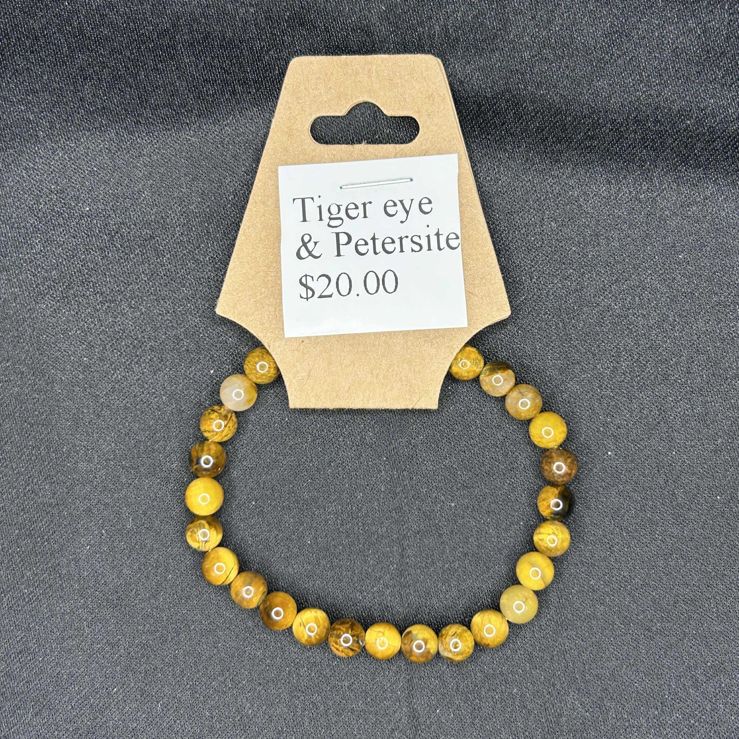Tiger Eye and Petersite Bracelet