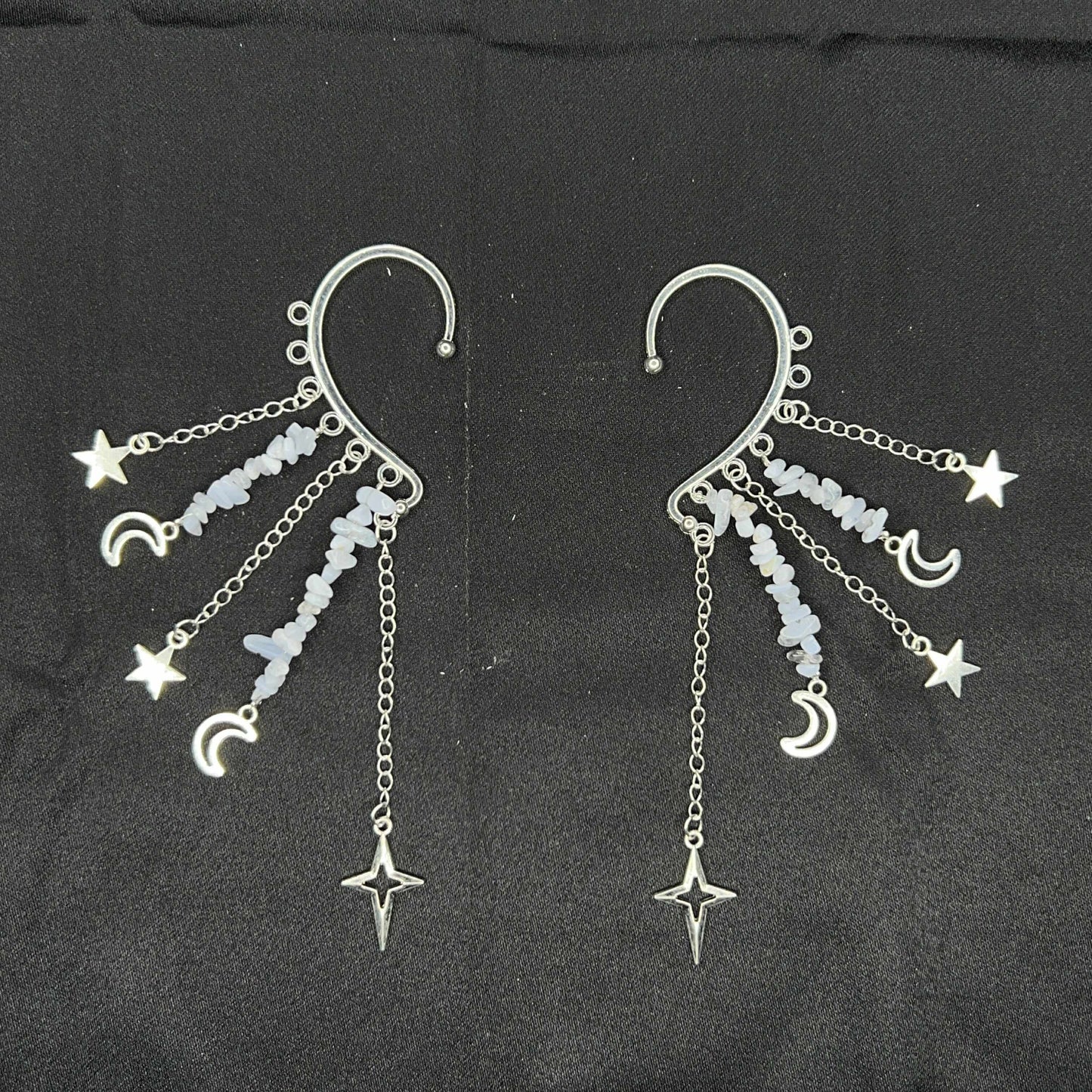 Crystal Chip Ear Cuffs
