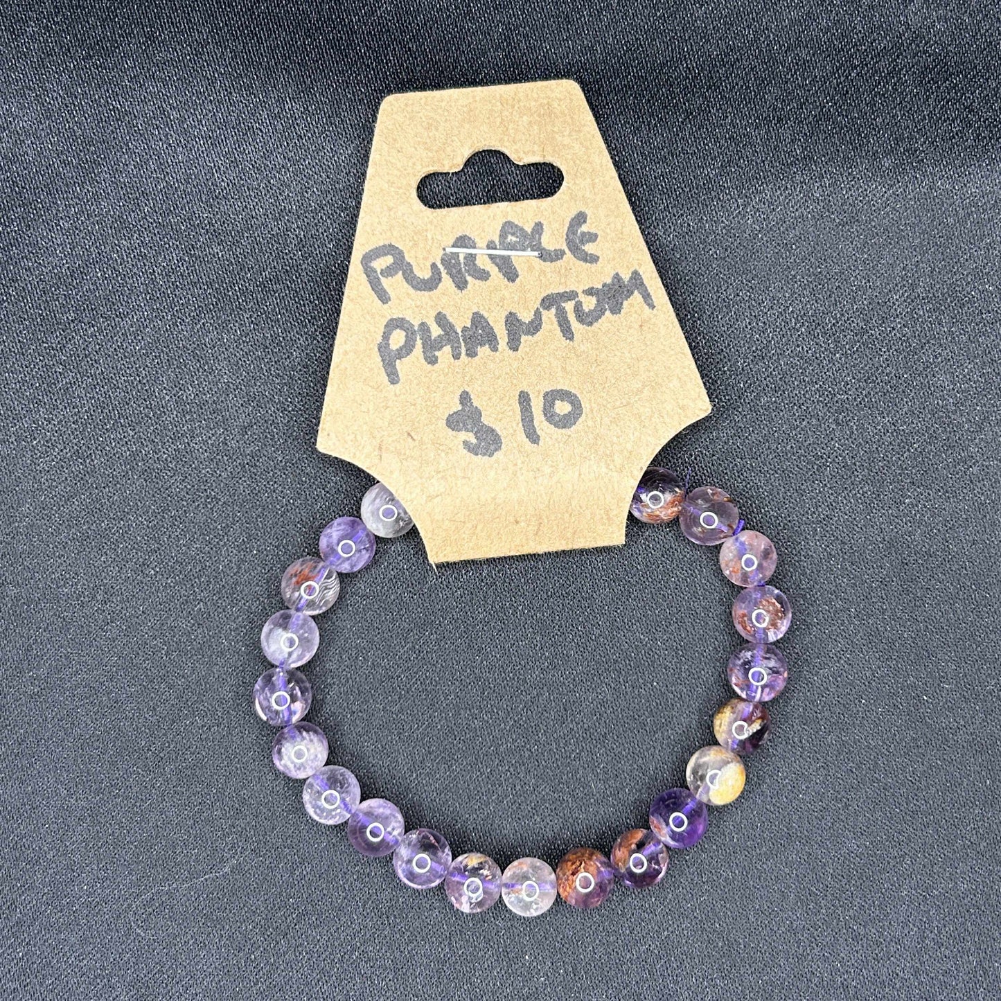 Purple Phantom Quartz Bracelet