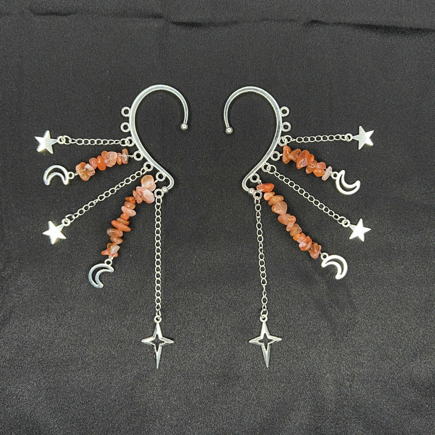 Crystal Chip Ear Cuffs