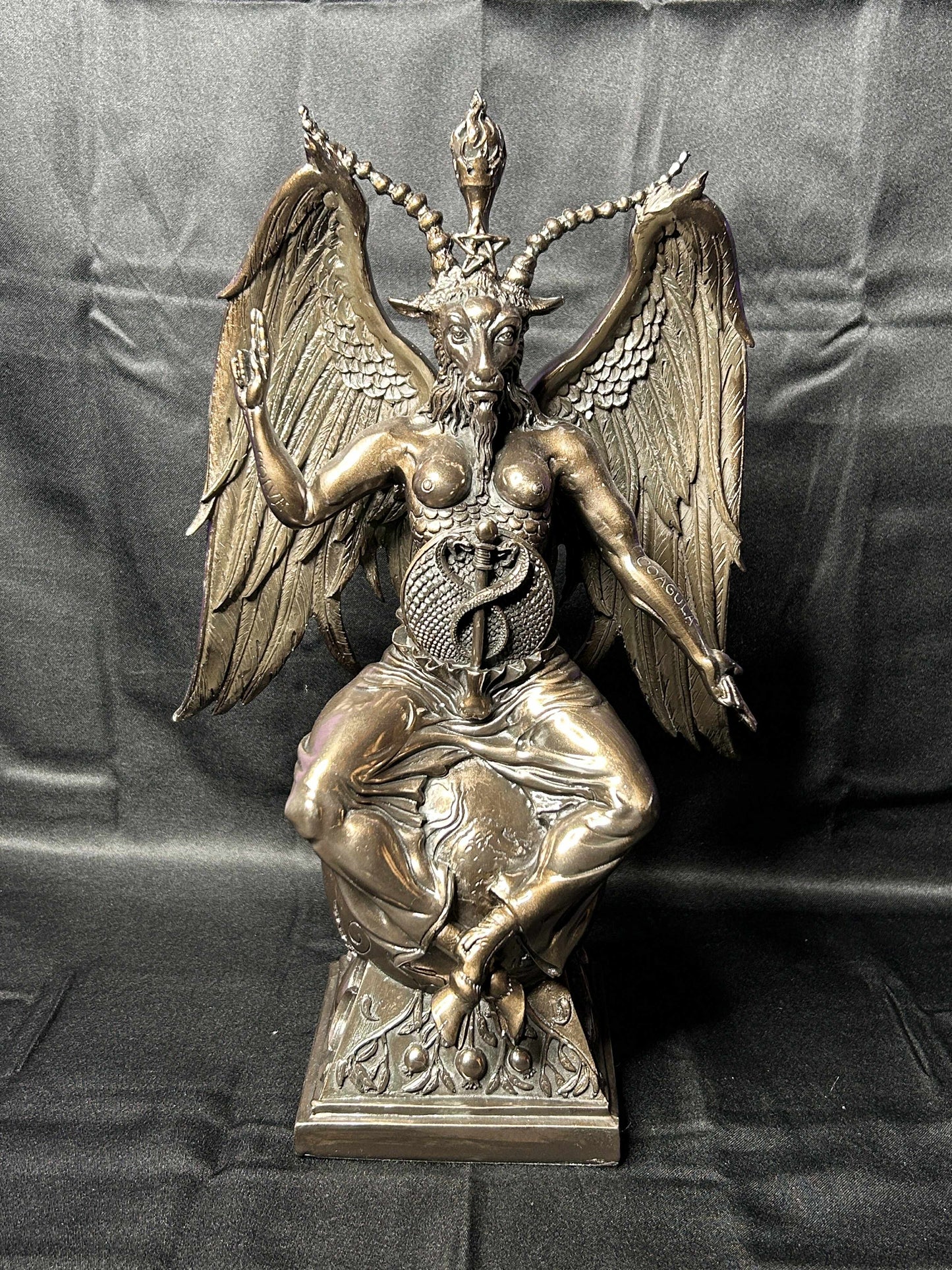 Brass Baphomet Statue