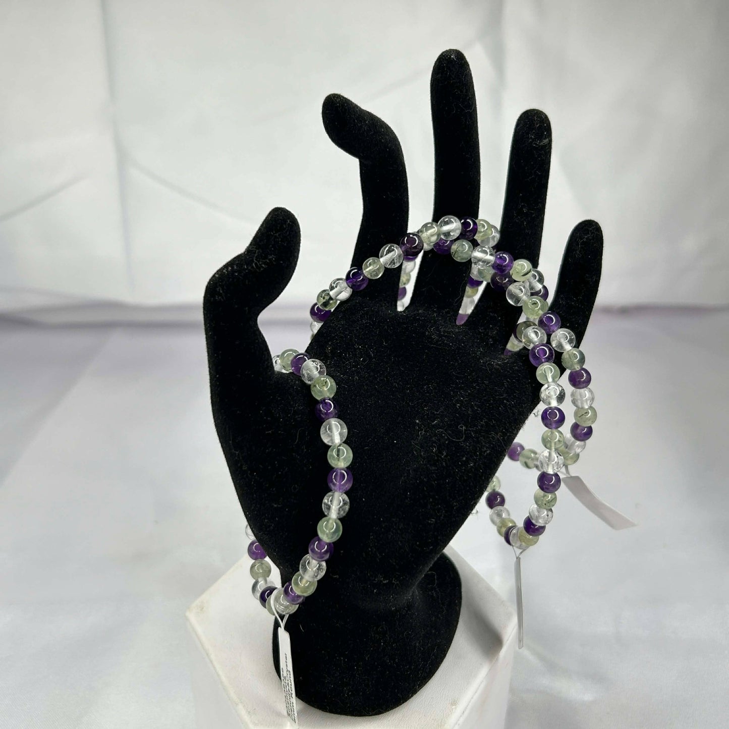 Amethyst/Prehnite Bracelet (6mm)