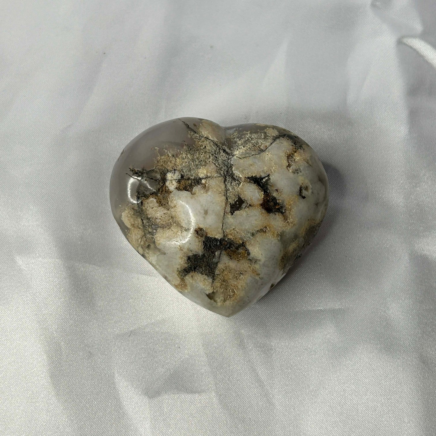 Flower Agate Heart