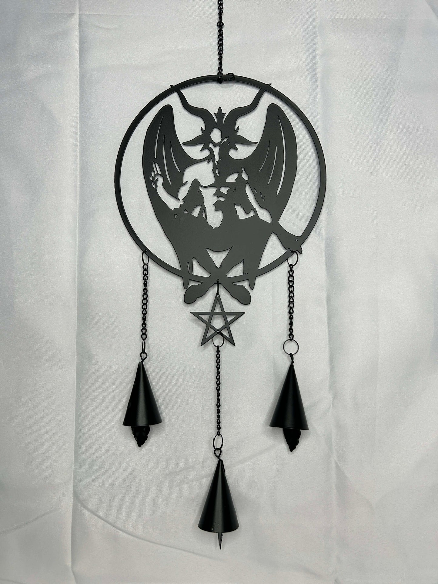 Black Alchemic Metal Baphomet Hanger