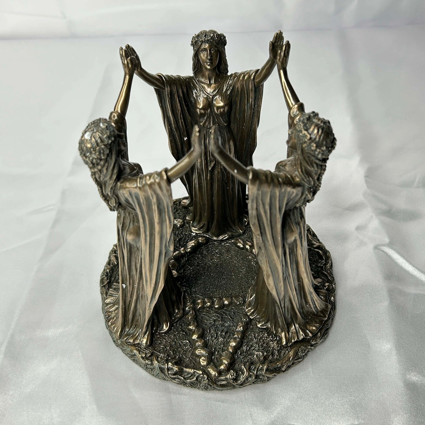 Bronze Triple Goddess Candle Holder