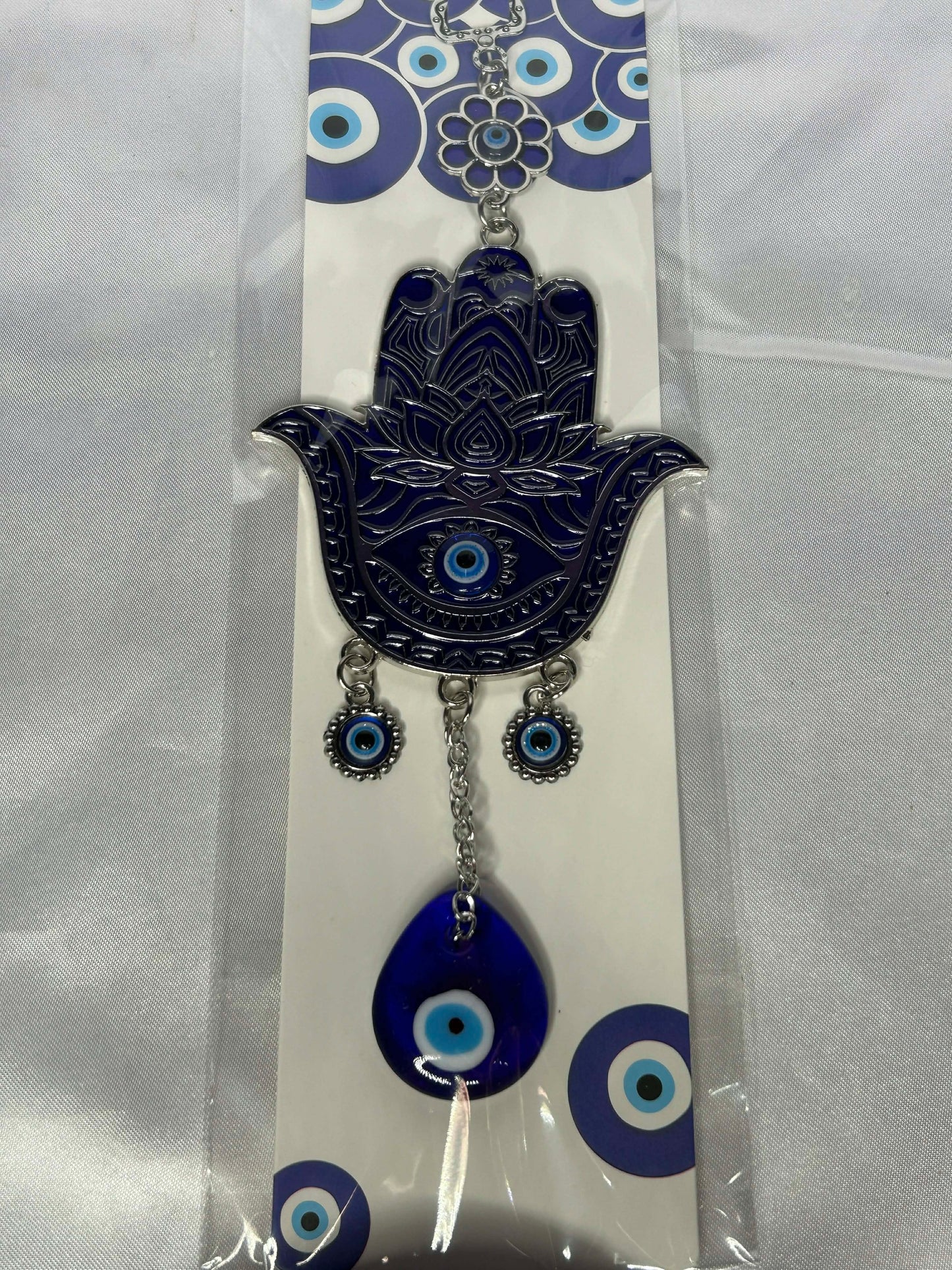 Evil Eye Hamsa with Glass Eye Wind Chime