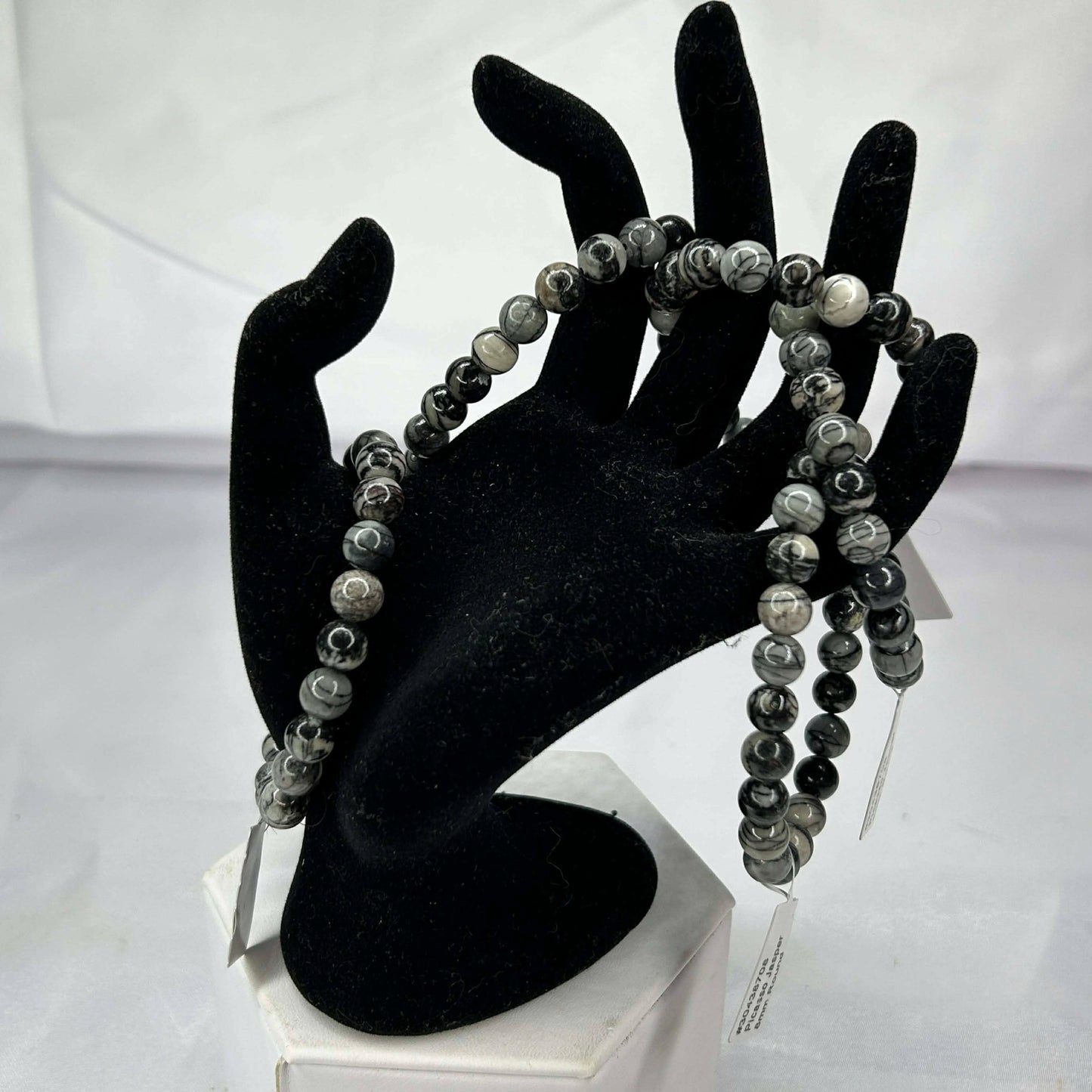 Bracelet Of 8mm Purple Picasso Jasper