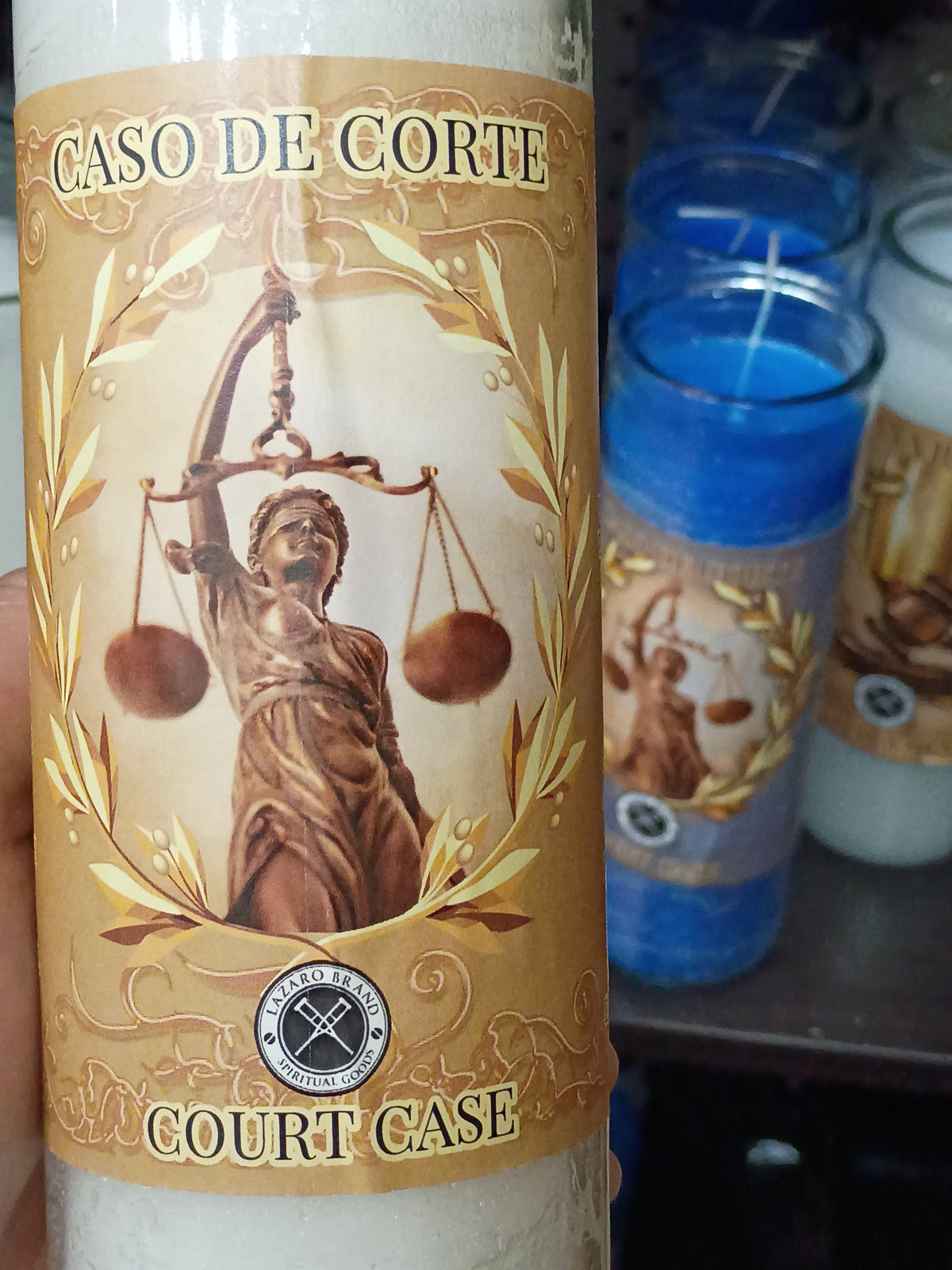 Court Case Candle (white)