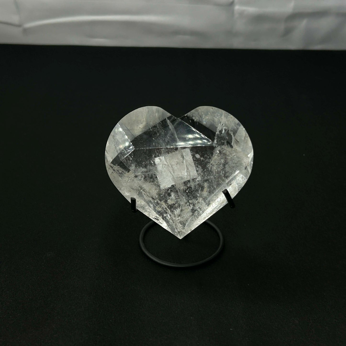 Clear Quartz Hearts